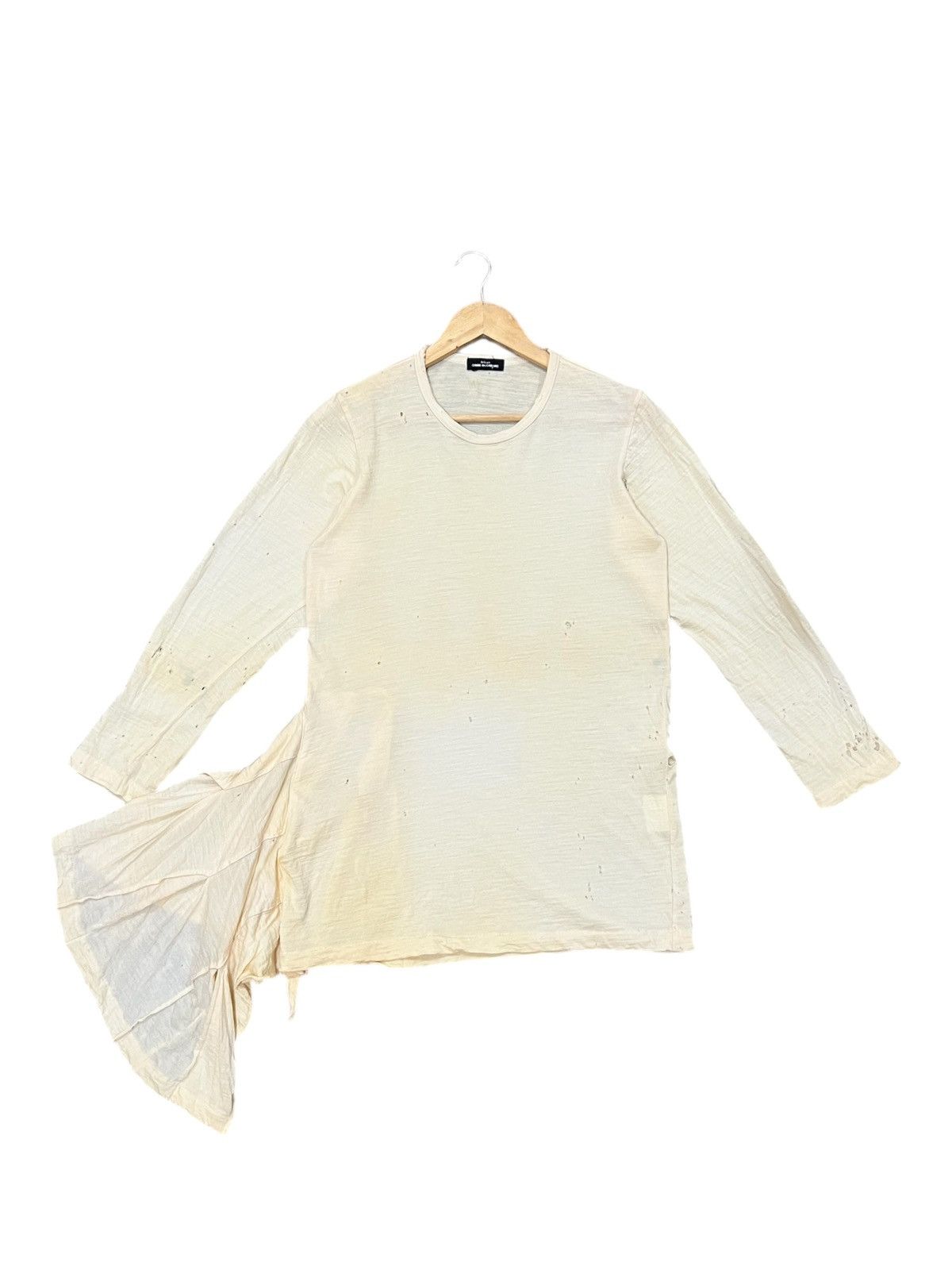 Comme des Garcons × Japanese Brand Comme des Garcons Tricot Distress Assymetric Shirt Size M / US 6-8 / IT 42-44 - 1 Thumbnail