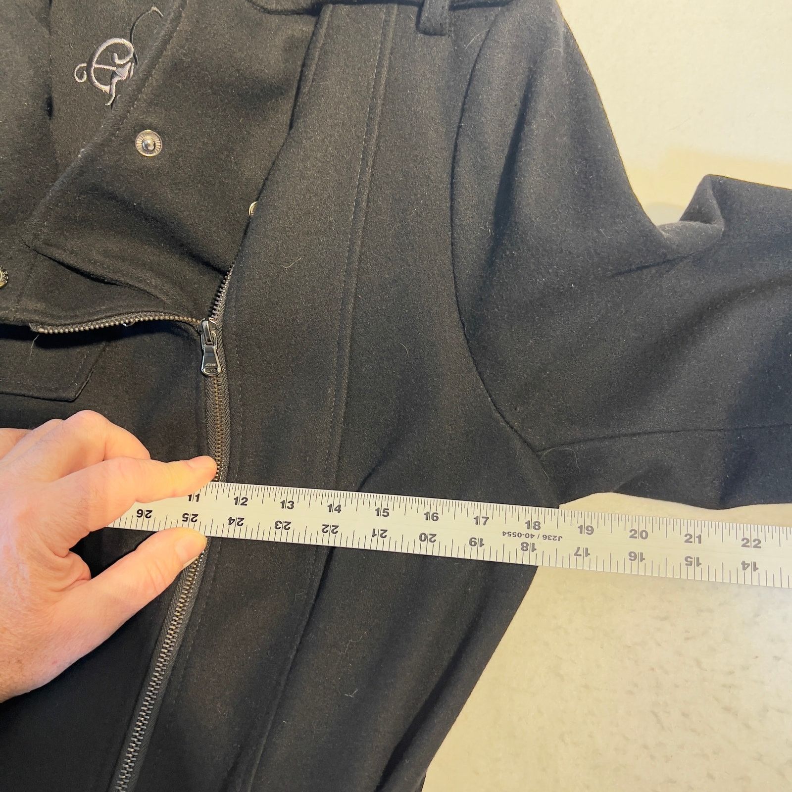 Guess Guess Wool Blend Full Zip Pea Coat Woman Large Pockets Belt Size L / US 10 / IT 46 - 14 Thumbnail
