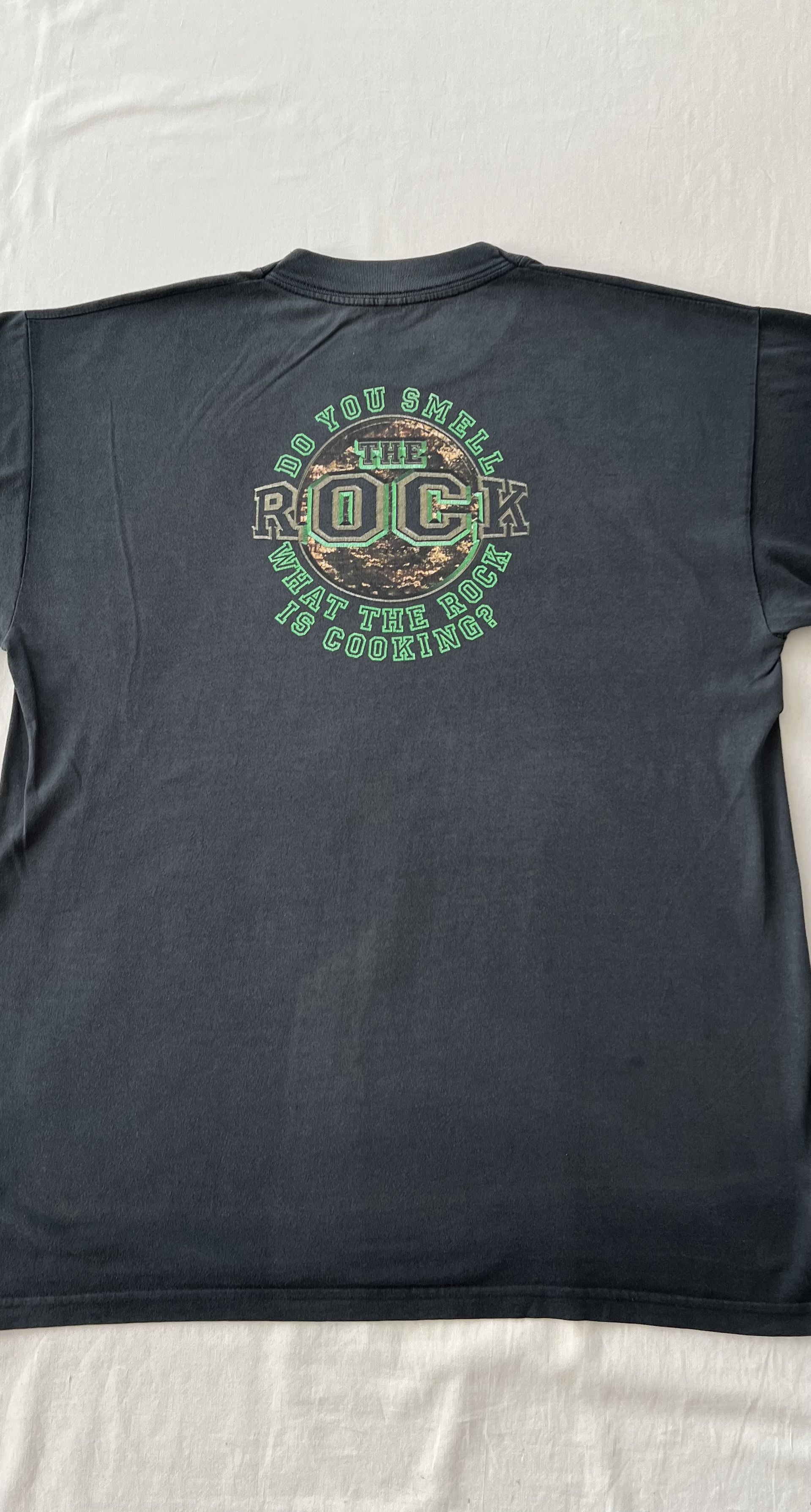 WWE Vintage 1998 The Rock WWE Faded Black T-shirt Size US M / EU 48-50 / 2 - 15 Thumbnail