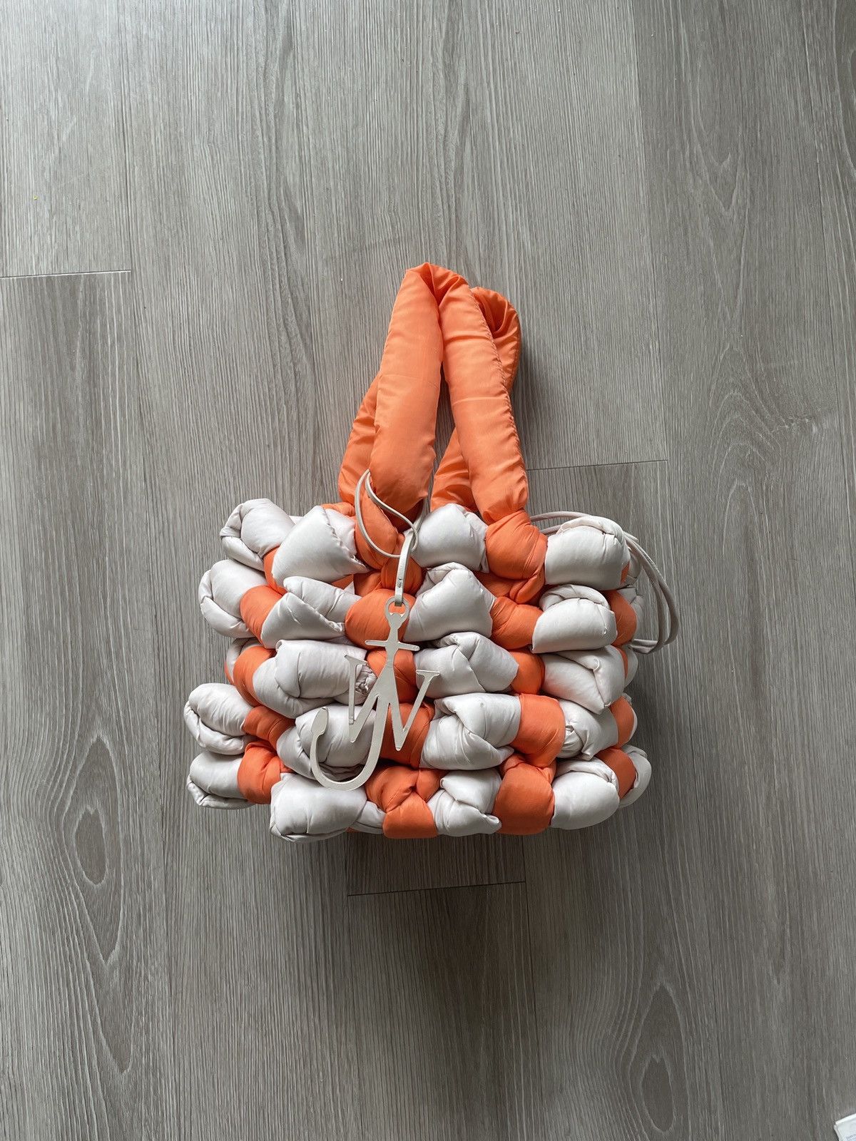 image of J W Anderson Jw Anderson Knotted Tote Bag in Orange, Women's