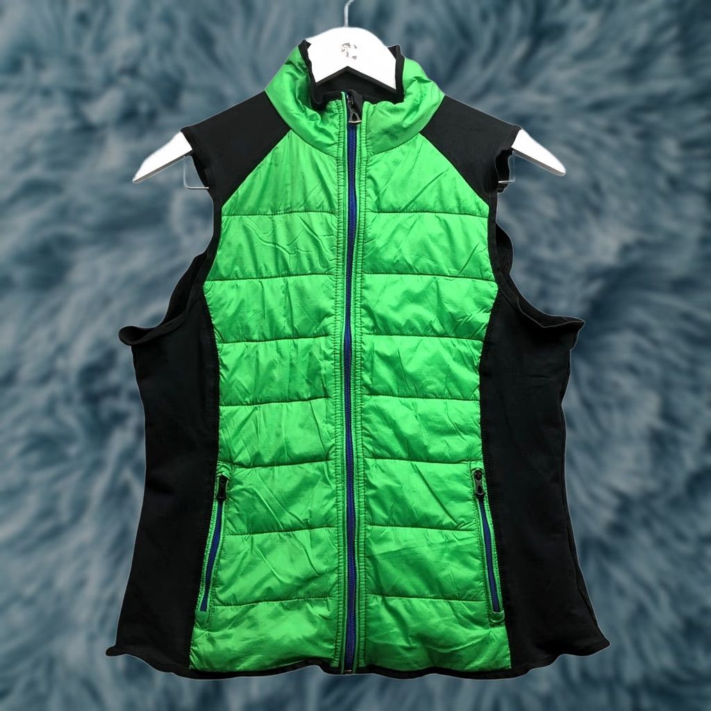 Ralph Lauren Ralph Lauren Quilted Puffer Vest Jacket Women's M Black Green LRL Lauren Active Logo Zip Vest Size M / US 6-8 / IT 42-44 - 1 Thumbnail