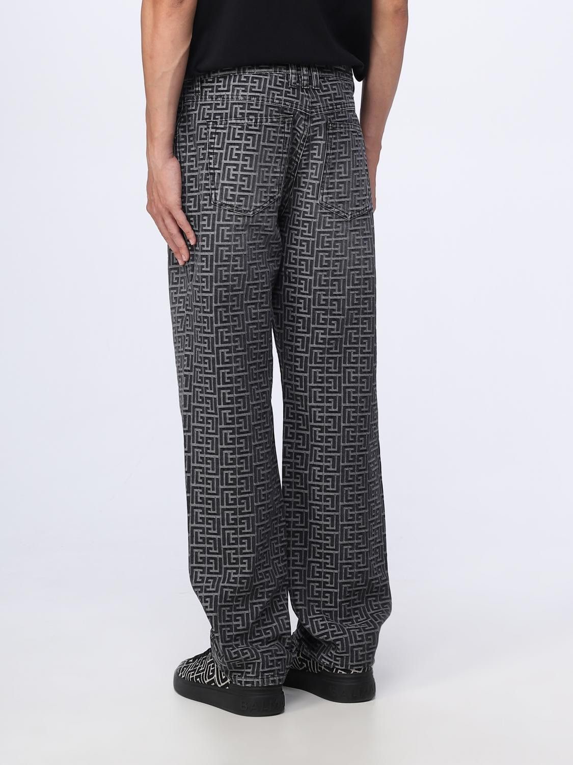 Balmain o1mt1gz0126 Jacquard Monogram Pant in Black Size US 30 / EU 46 - 2 Thumbnail