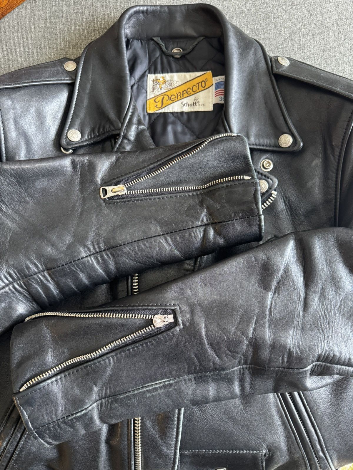 Schott Schott 118 Perfecto Leather Jacket Size US M / EU 48-50 / 2 - 6 Thumbnail