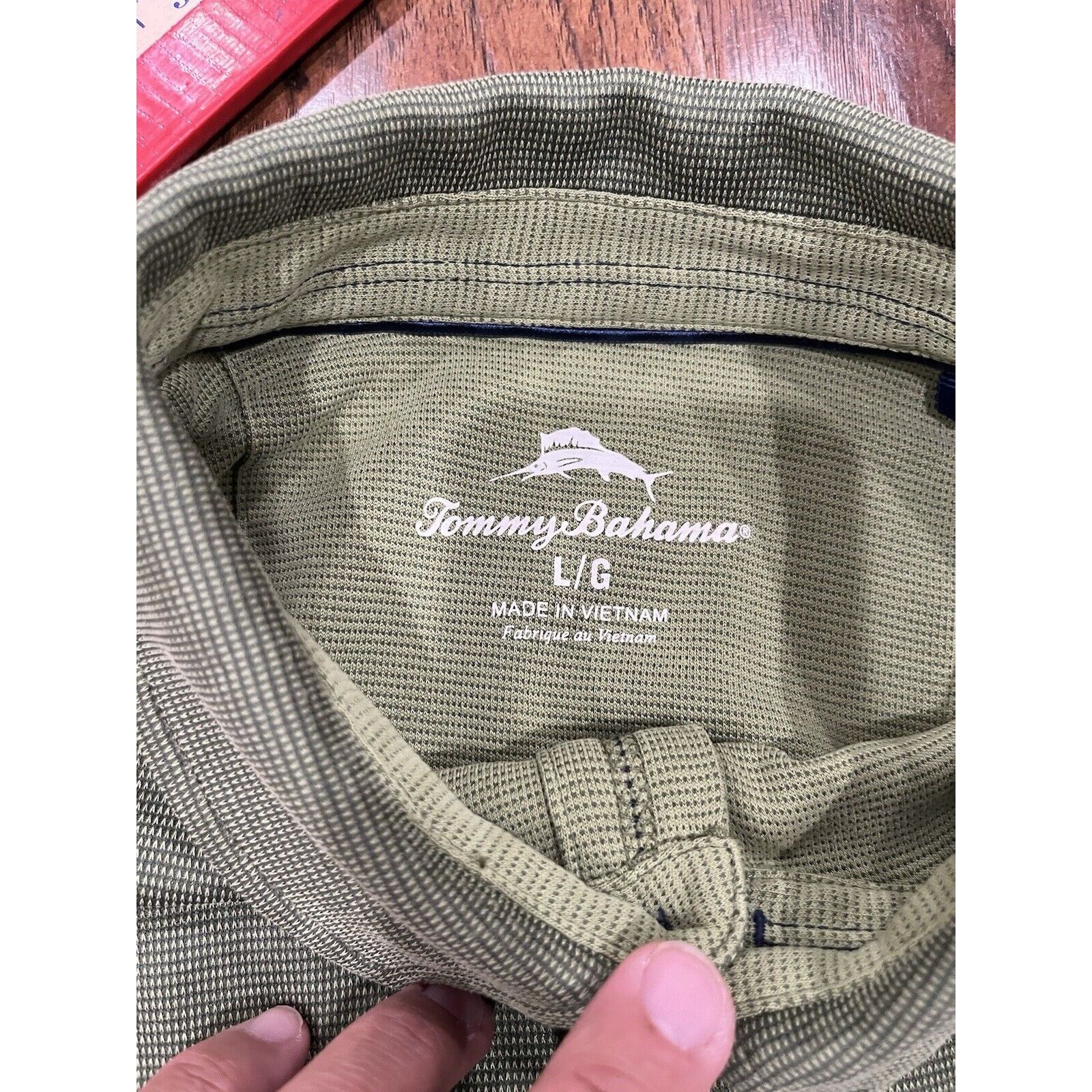 Tommy Bahama Tommy Bahama Green Long Sleeve 1/4 Button-Down Shirt Large Size US L / EU 52-54 / 3 - 3 Thumbnail