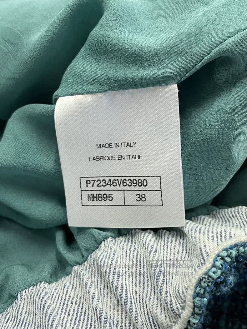 Chanel Chanel Peacock blue silhouette woven denim jacket Size XS / US 0-2 / IT 36-38 - 6 Thumbnail