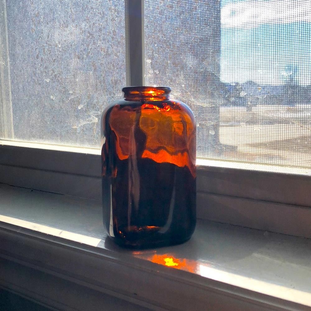 Designer Vintage 1890 Amber Glass Snuff Bottle Size ONE SIZE - 4 Thumbnail