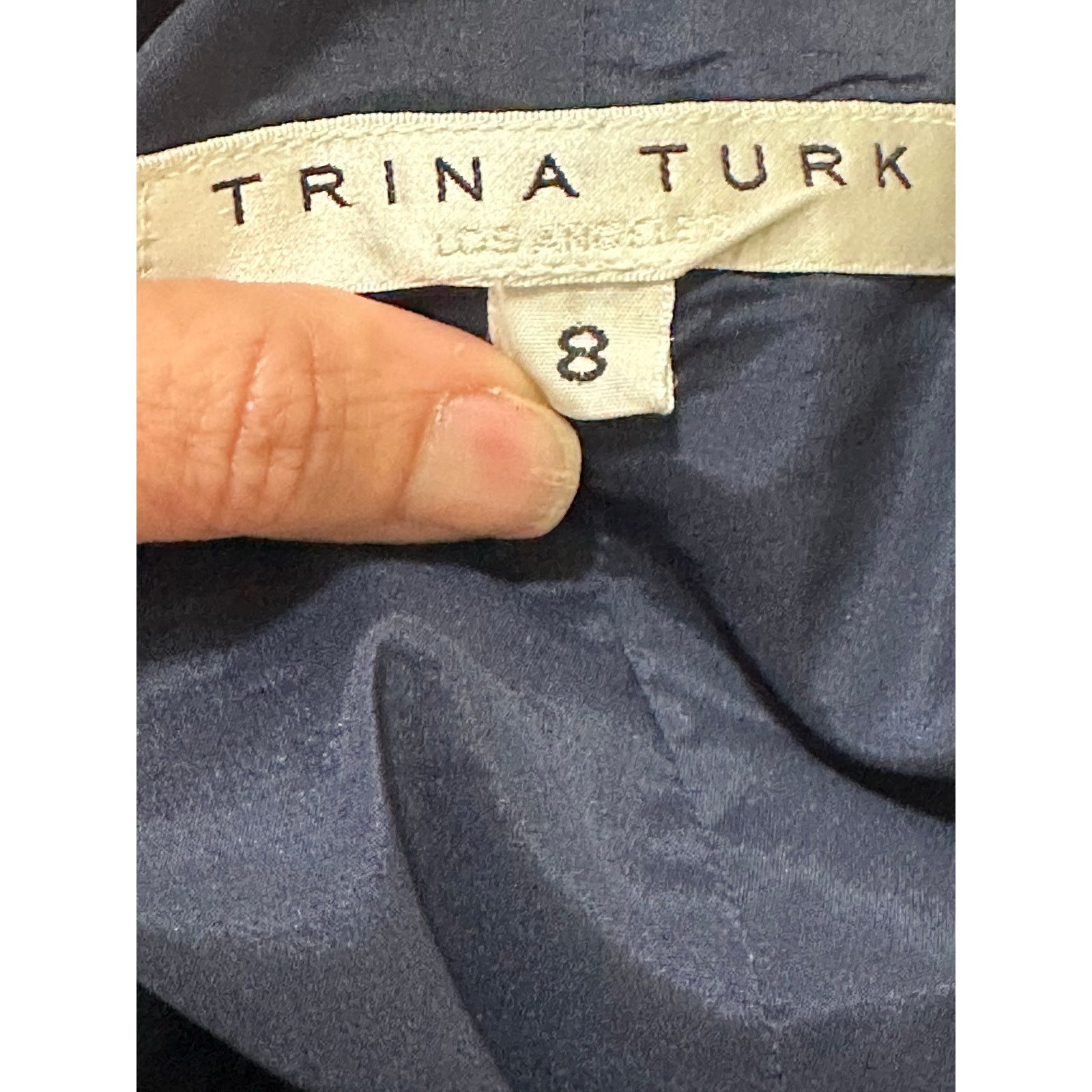 Trina Turk Trina Turk blue front bow high rise dress shorts size 8 Size 30" / US 8 / IT 44 - 3 Thumbnail