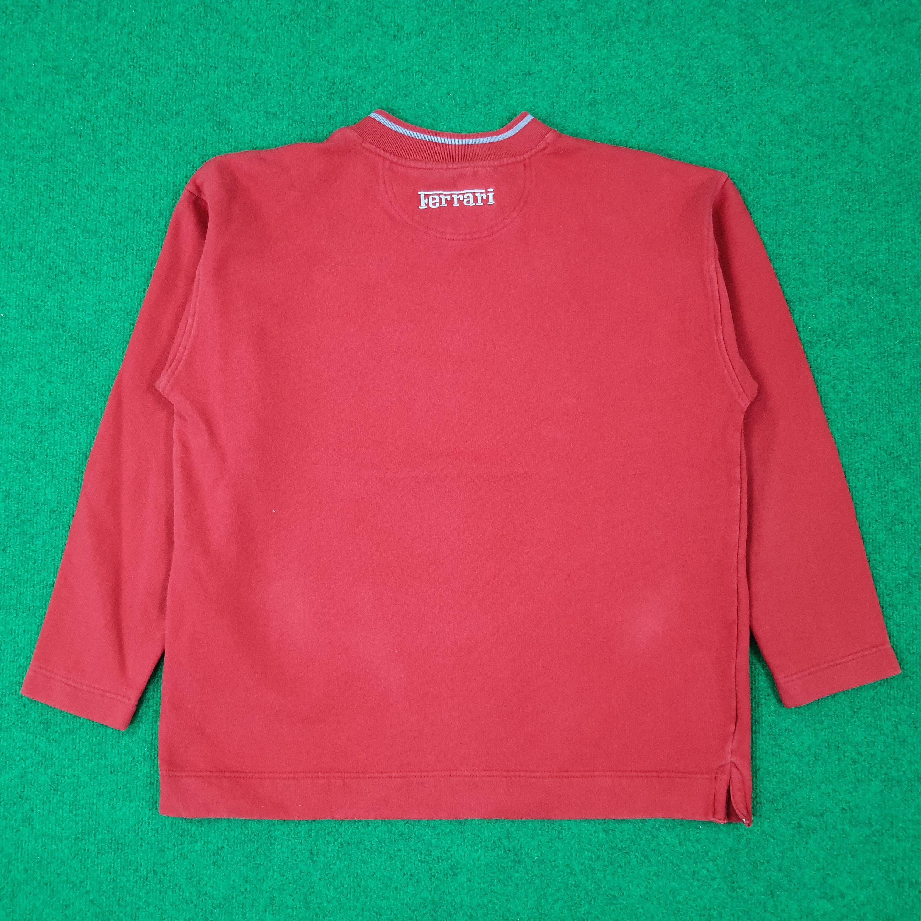 J Ferrar Vintage Ferrari Embroidery Motorsports Sweatshirt C241N23 Size US L / EU 52-54 / 3 - 3 Thumbnail