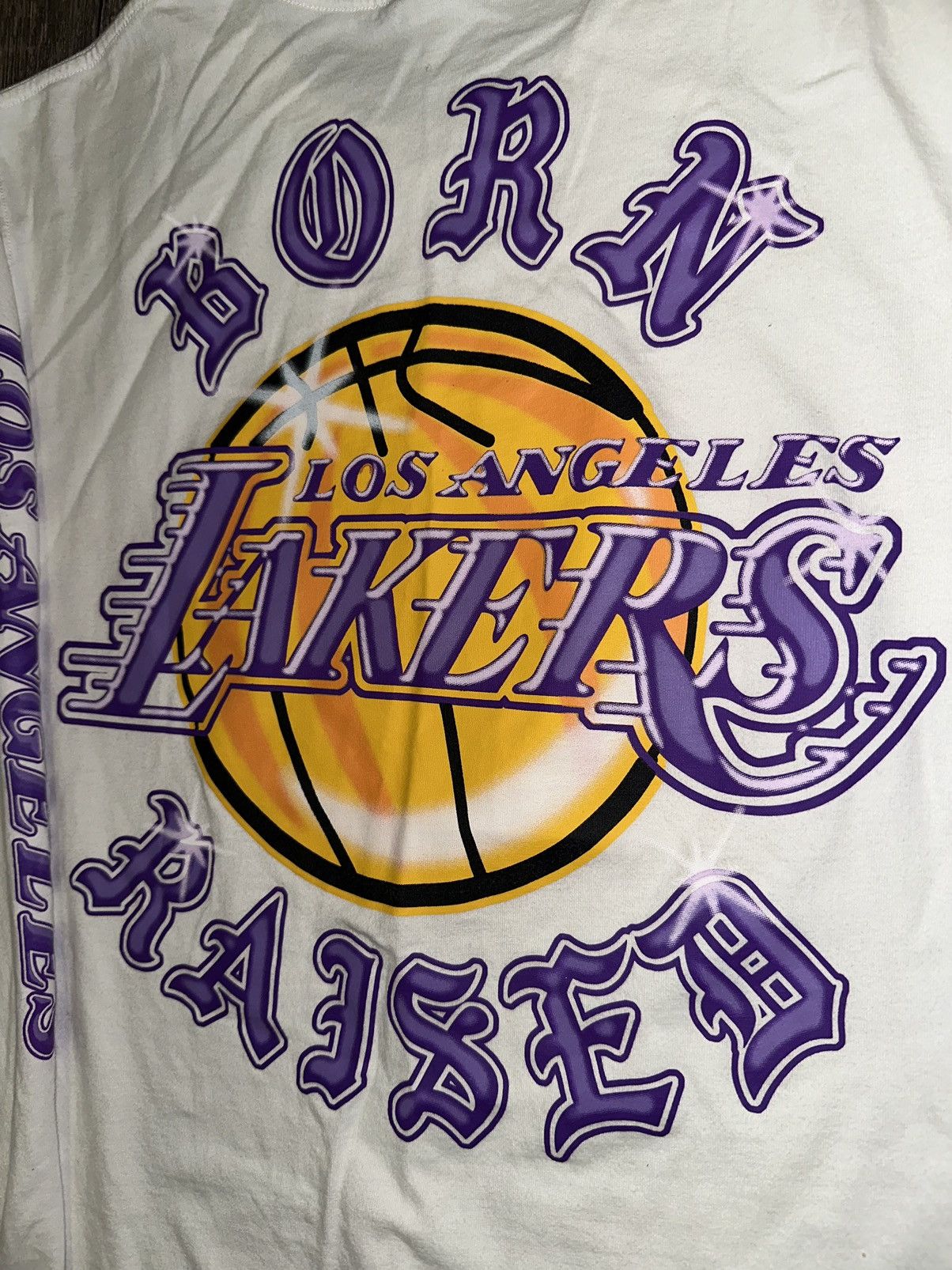 Born X Raised Los Angeles Lakers New Era Born x Raised Long Sleeve Shirt Size US XL / EU 56 / 4 - 2 Thumbnail