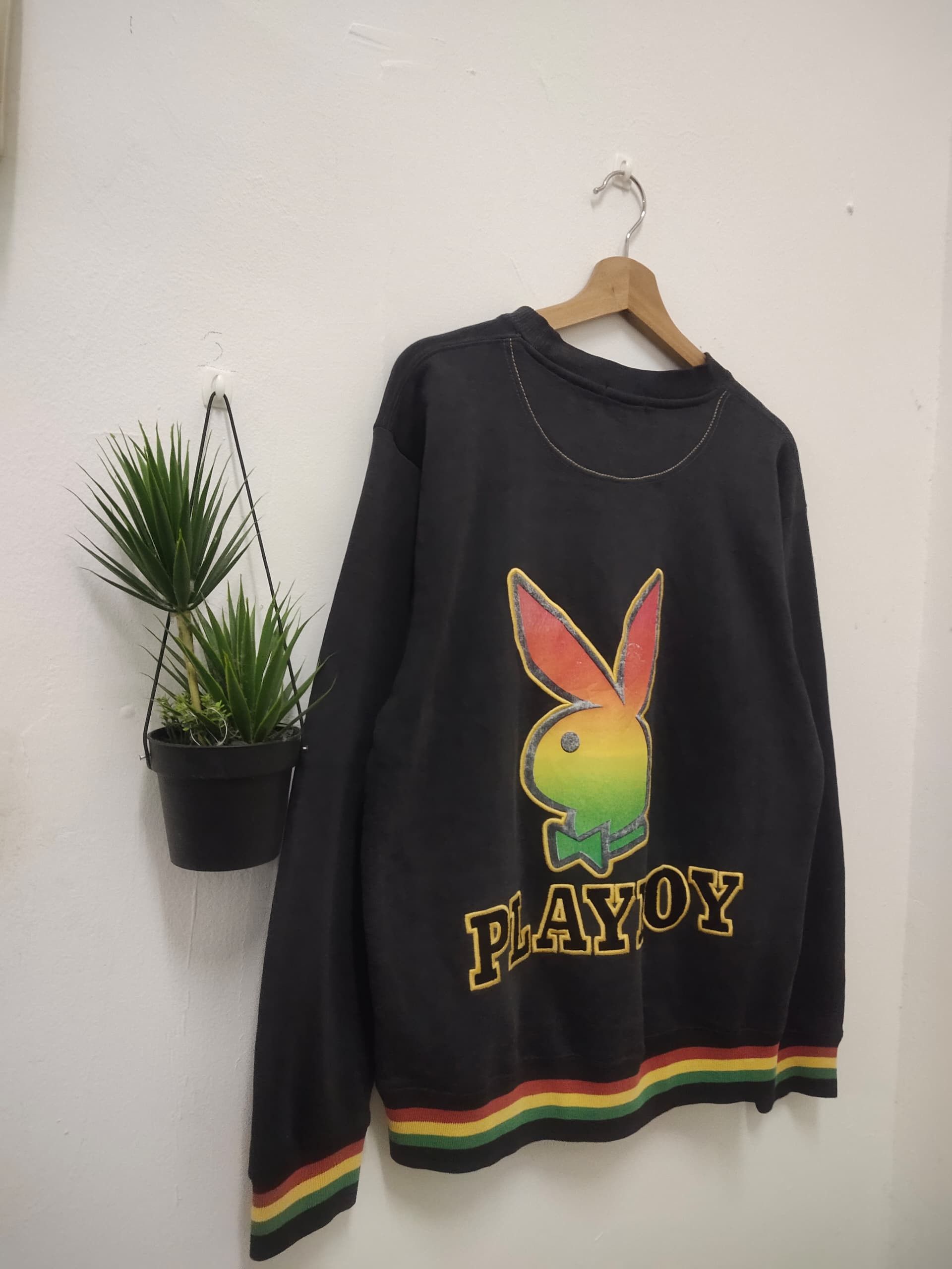 Playboy VINTAGE PLAYBOY REGGAE RASTA WEED JAMAICA SWEATSHIRT Size US M / EU 48-50 / 2 - 5 Thumbnail