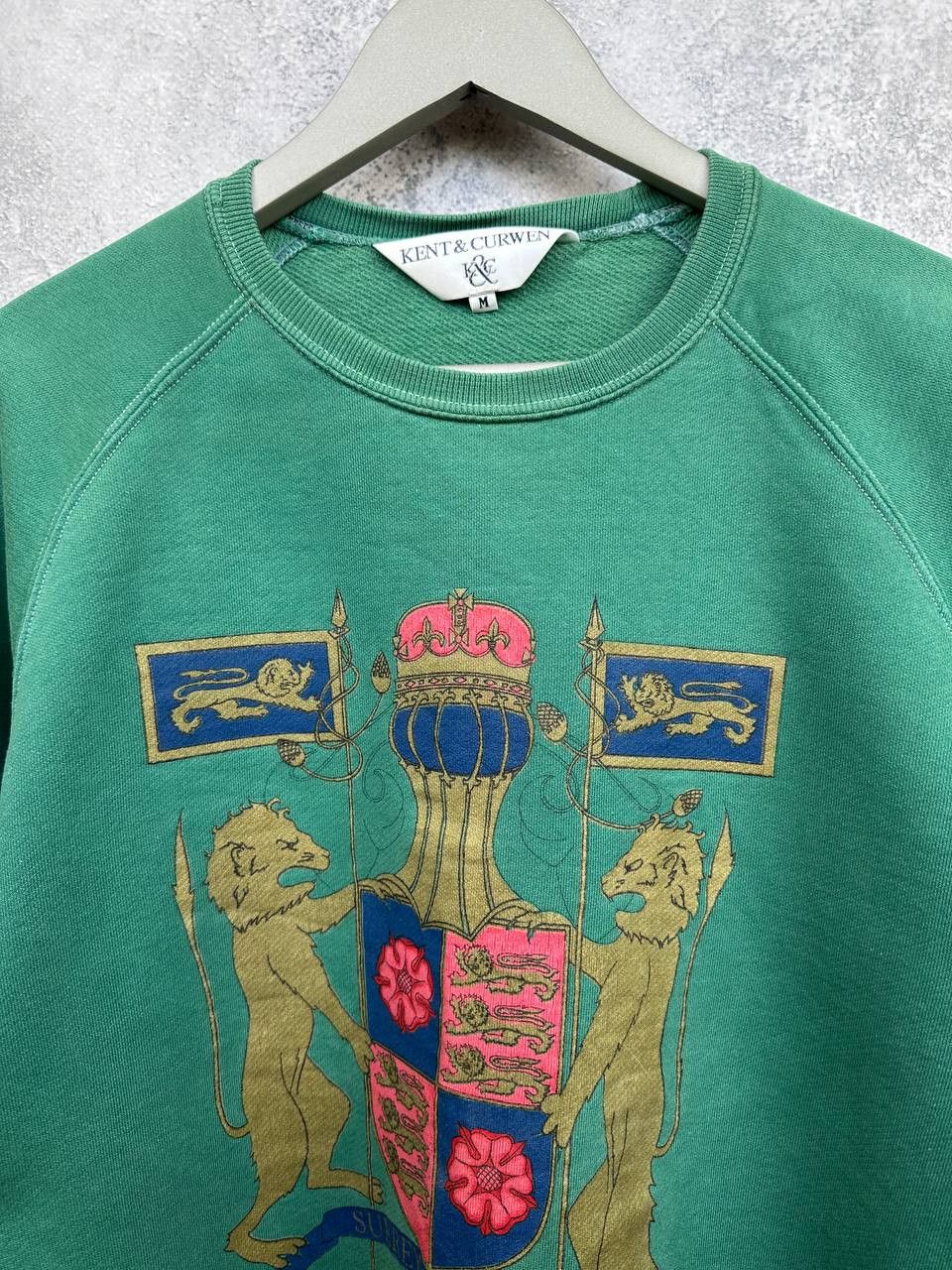 Kent & Curwen Kent & Curwen Green Crest Sweatshirt Made England Vintage Size US M / EU 48-50 / 2 - 4 Thumbnail