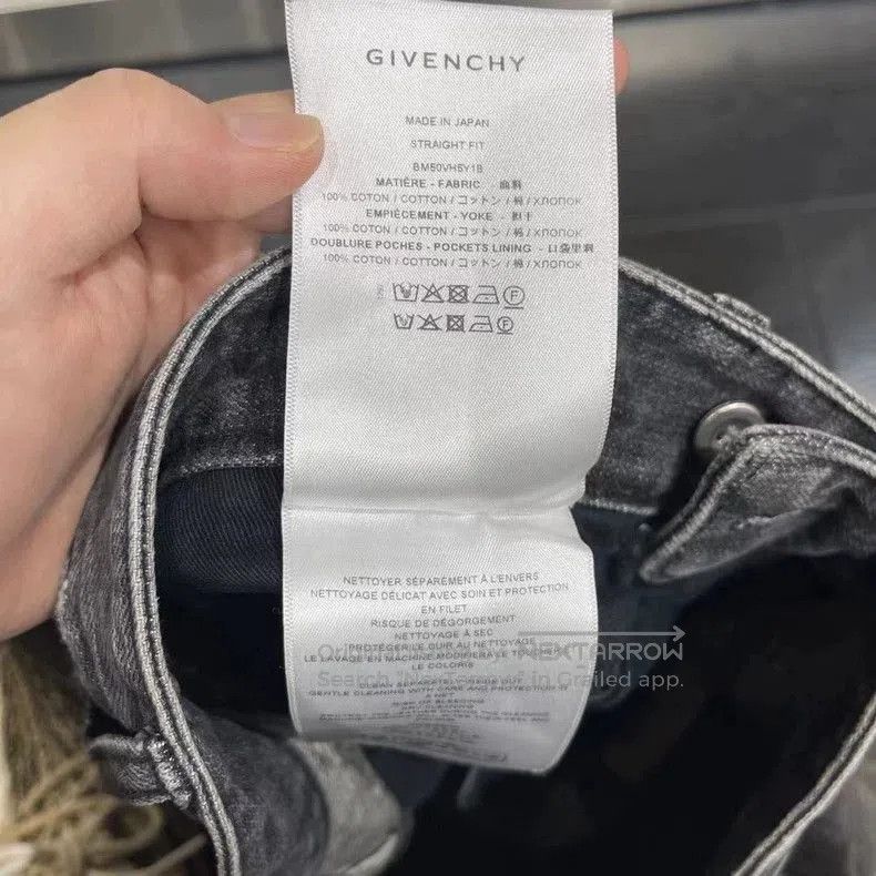 Givenchy Givenchy Boro 2023 Black Gray Jeans . Size US 35 - 7 Thumbnail