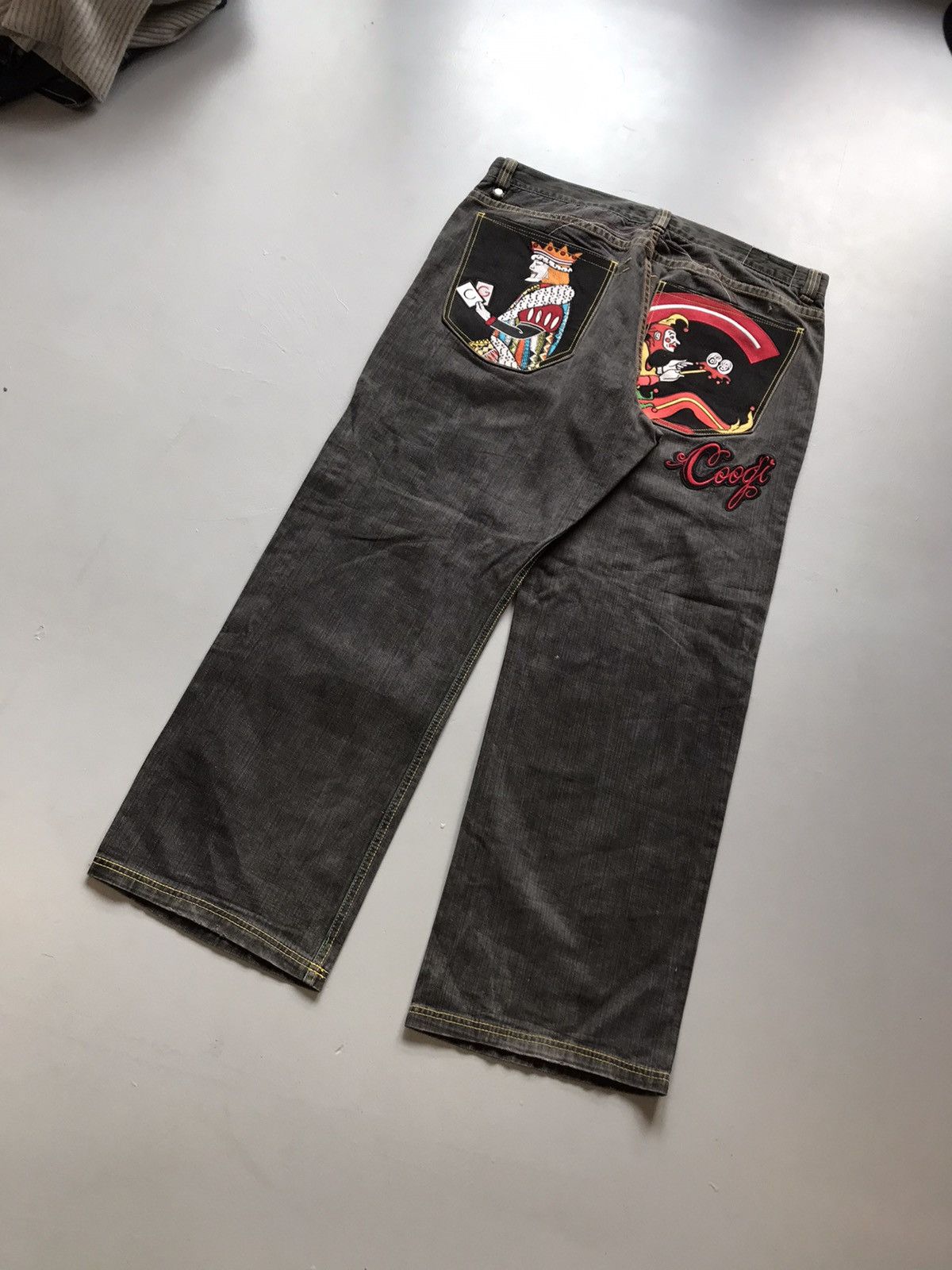Coogi Vintage Coogi crazy king & joker embroidered denim Size US 44 / EU 60 - 10 Thumbnail