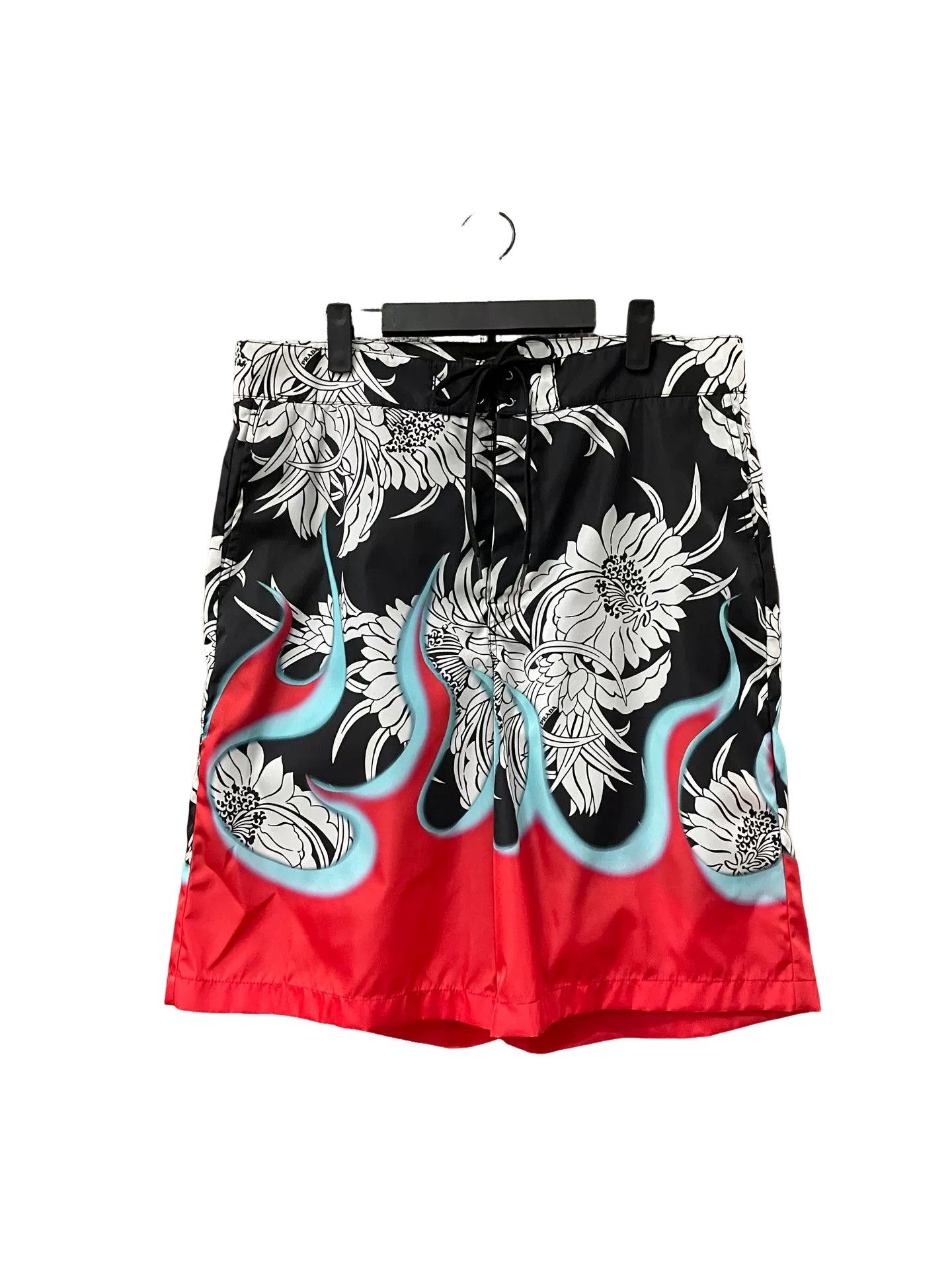 Prada Prada Flame Floral Print Shorts Size 50 Size US 34 / EU 50 - 1 Thumbnail