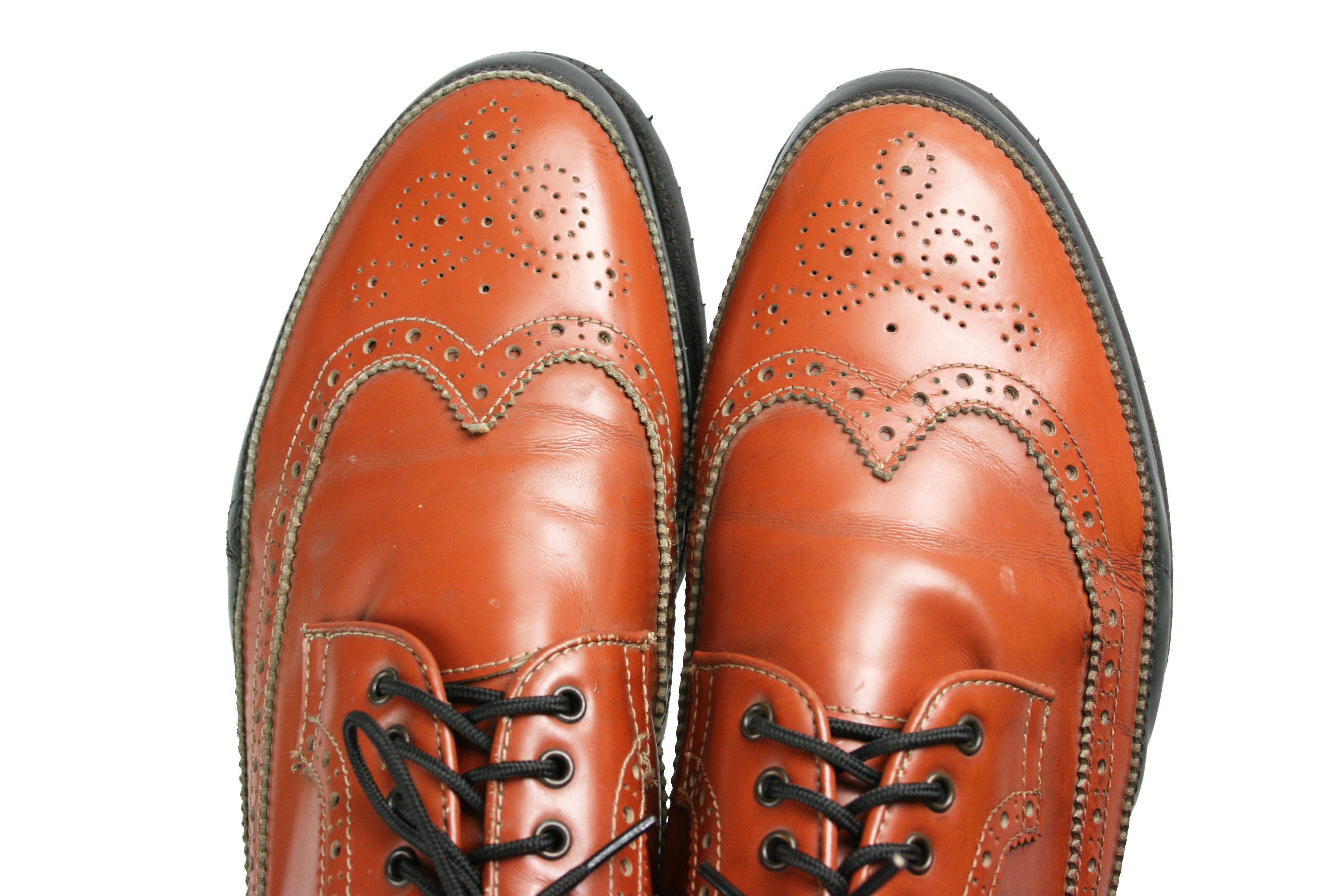 Dsquared2 00S Brogue Wingtip Leather Boots Vintage Size US 10 / EU 43 - 9 Thumbnail