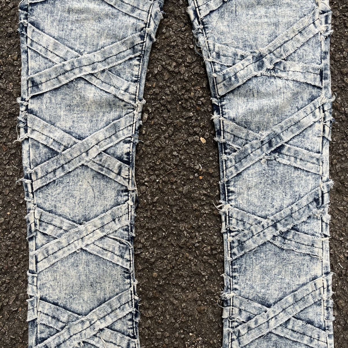 Other Stacked Fit Flare Jeans Bootcut Denim Pants Size US 34 / EU 50 - 3 Thumbnail