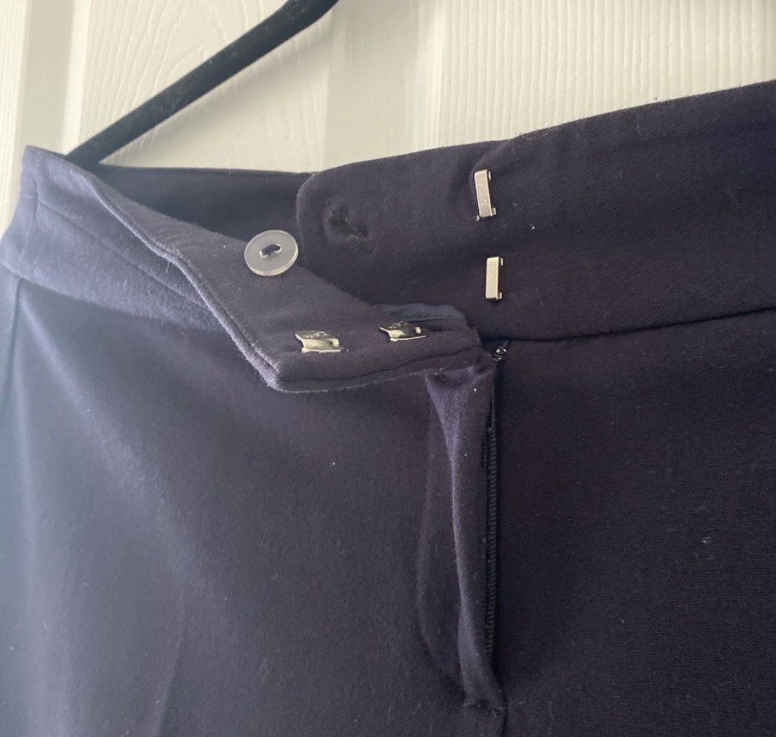 Other BRIGGS NEW YORK DARK BLUE PLEATED HIGH RISE DRESS PANTS Size 28" / US 6 / IT 42 - 7 Thumbnail