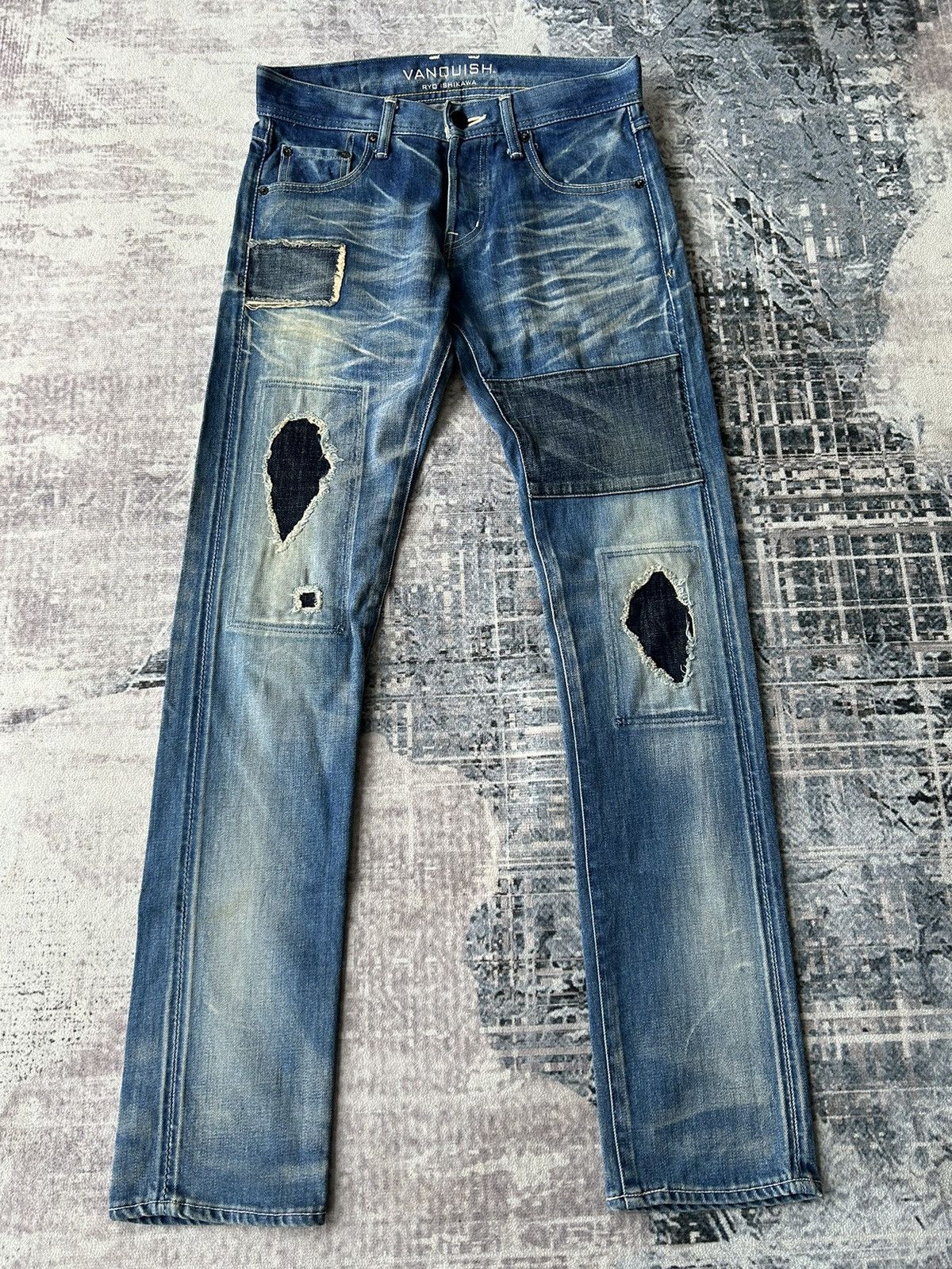 Vanquish Vanquish Distressed Punk Jeans Size US 30 / EU 46 - 1 Thumbnail