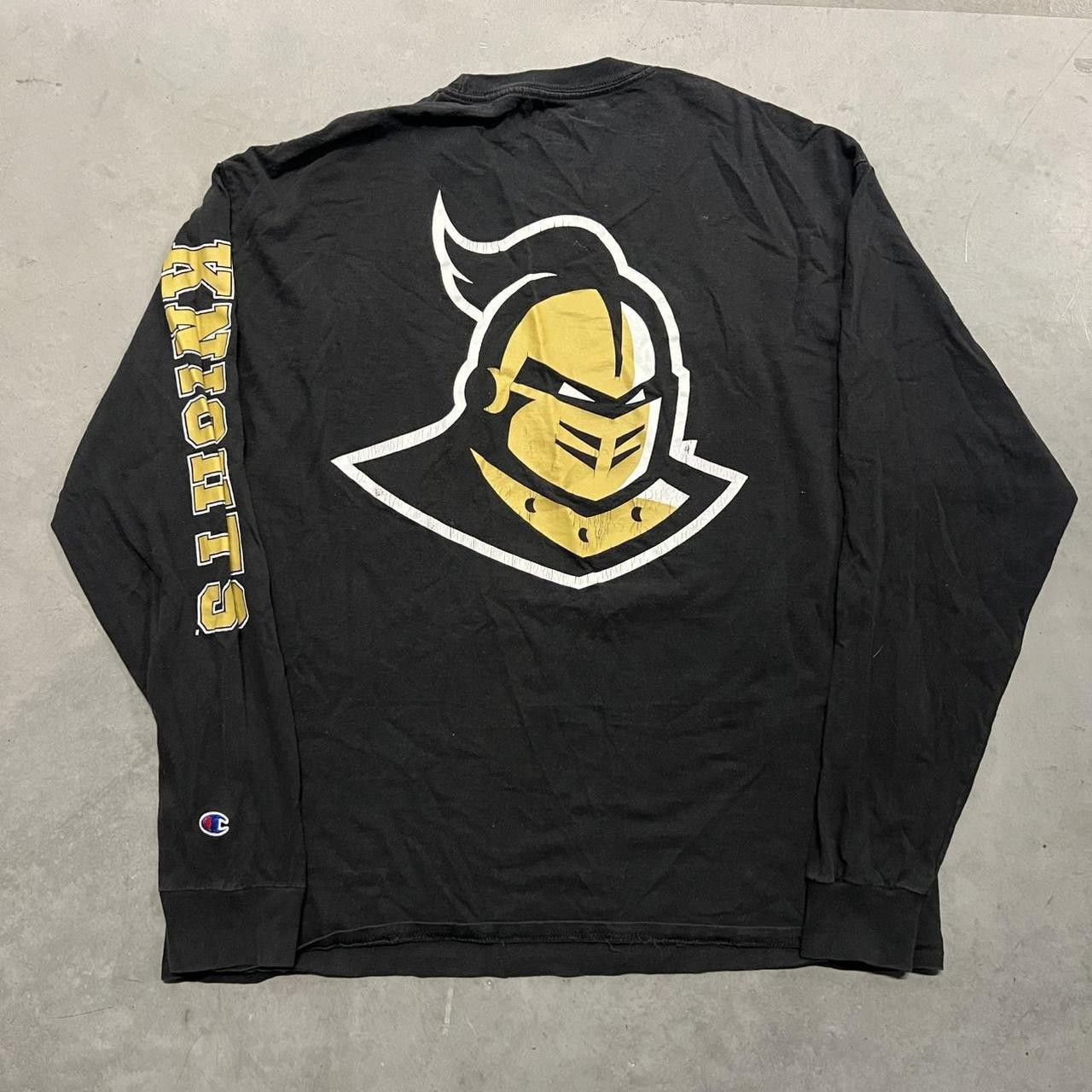Vintage Crazy Vintage Y2K/2000s University of central Florida Knights Spellout Champion Long sleeve Tee! Size US XL / EU 56 / 4 - 1 Thumbnail