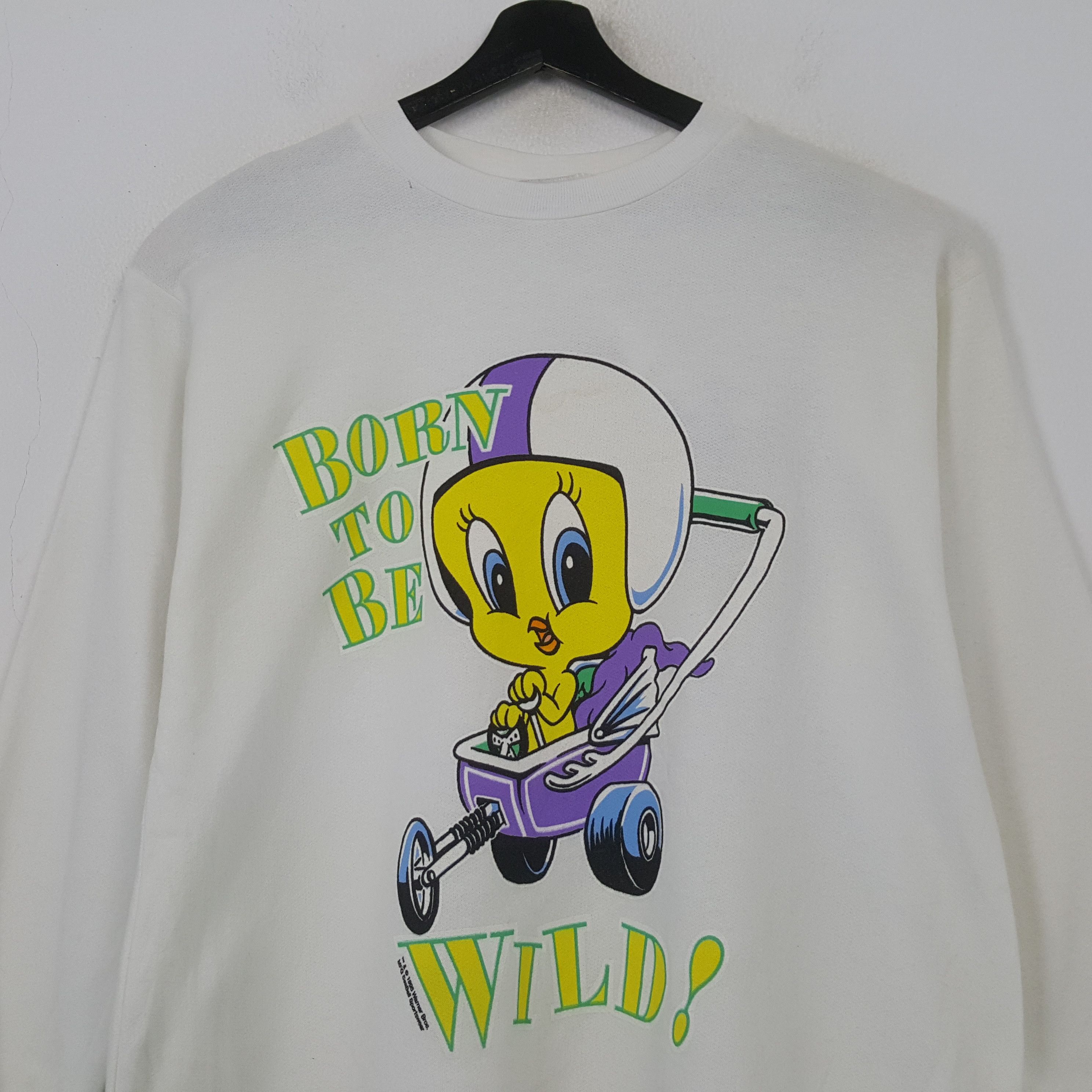 Vintage Tweety Warner Bros Vintage Sweatshirt RR6 Size US M / EU 48-50 / 2 - 2 Thumbnail