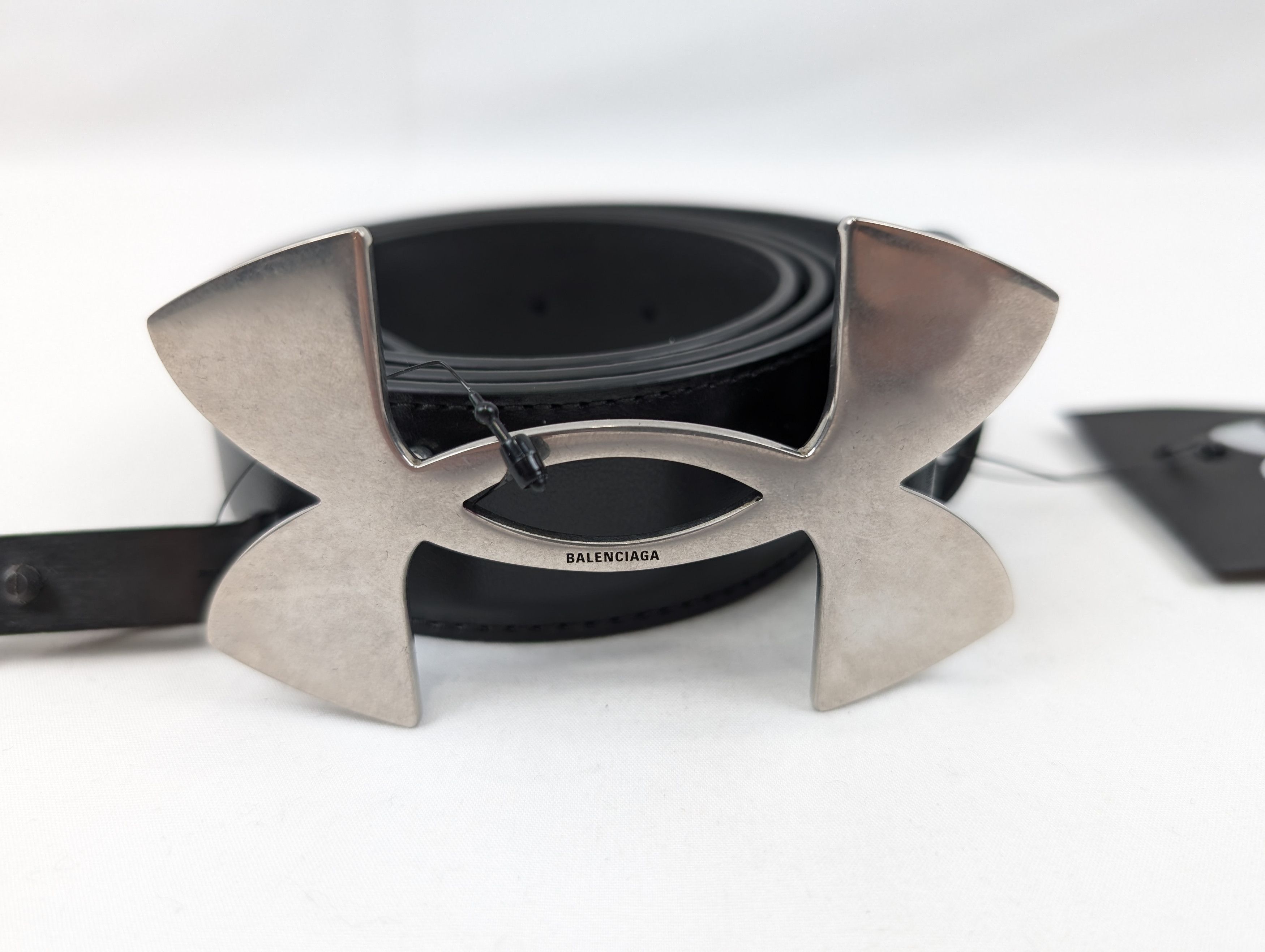 Balenciaga × Under Armour o1rshd1 Size: 100 CM / Calf Plutone Belt in Black Size 40 - 2 Thumbnail