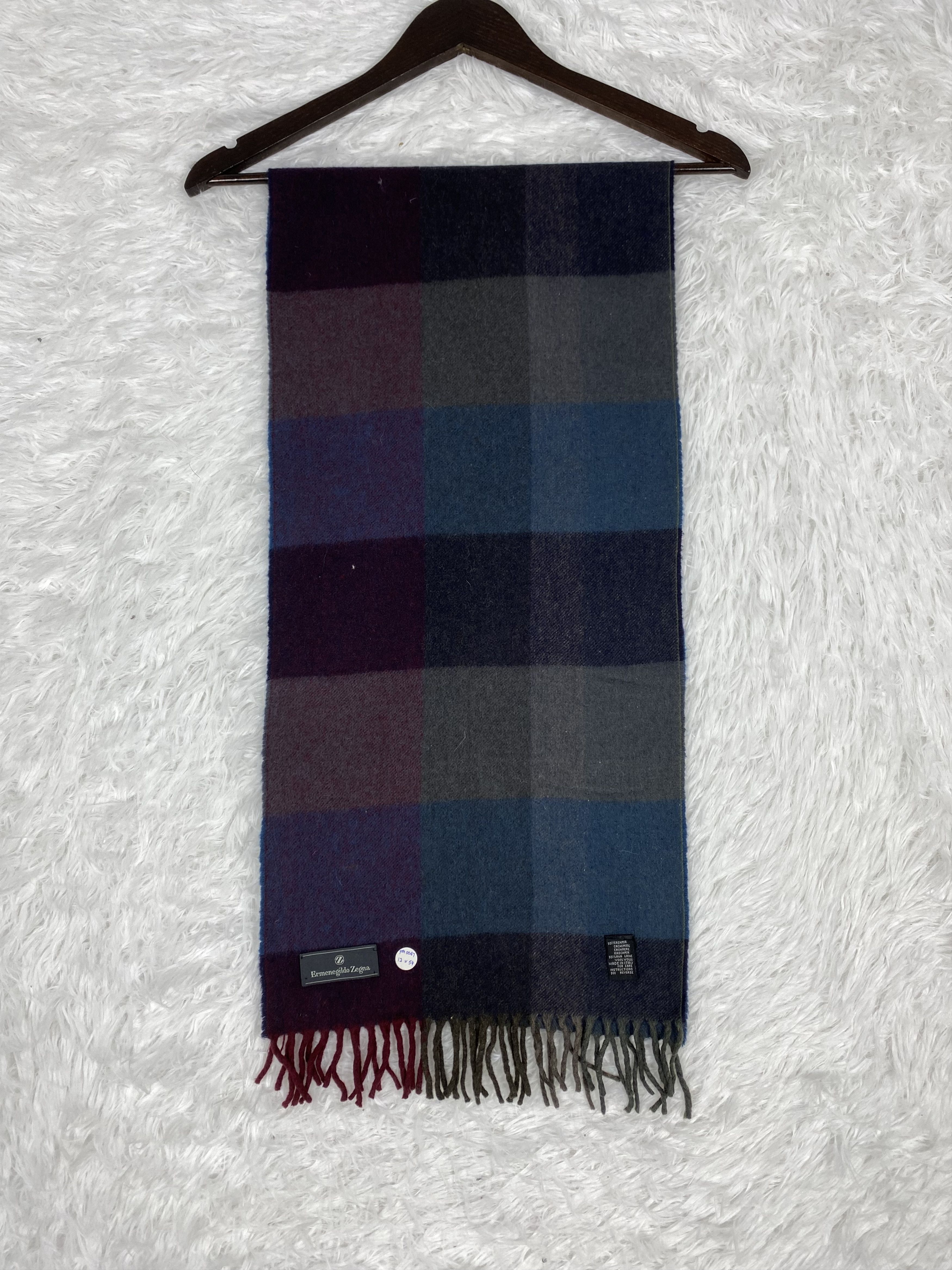 Ermenegildo Zegna × Vintage Vintage Ermenegildo Zegna Scarf / Muffler Neckwear PM0067 Size ONE SIZE - 5 Thumbnail
