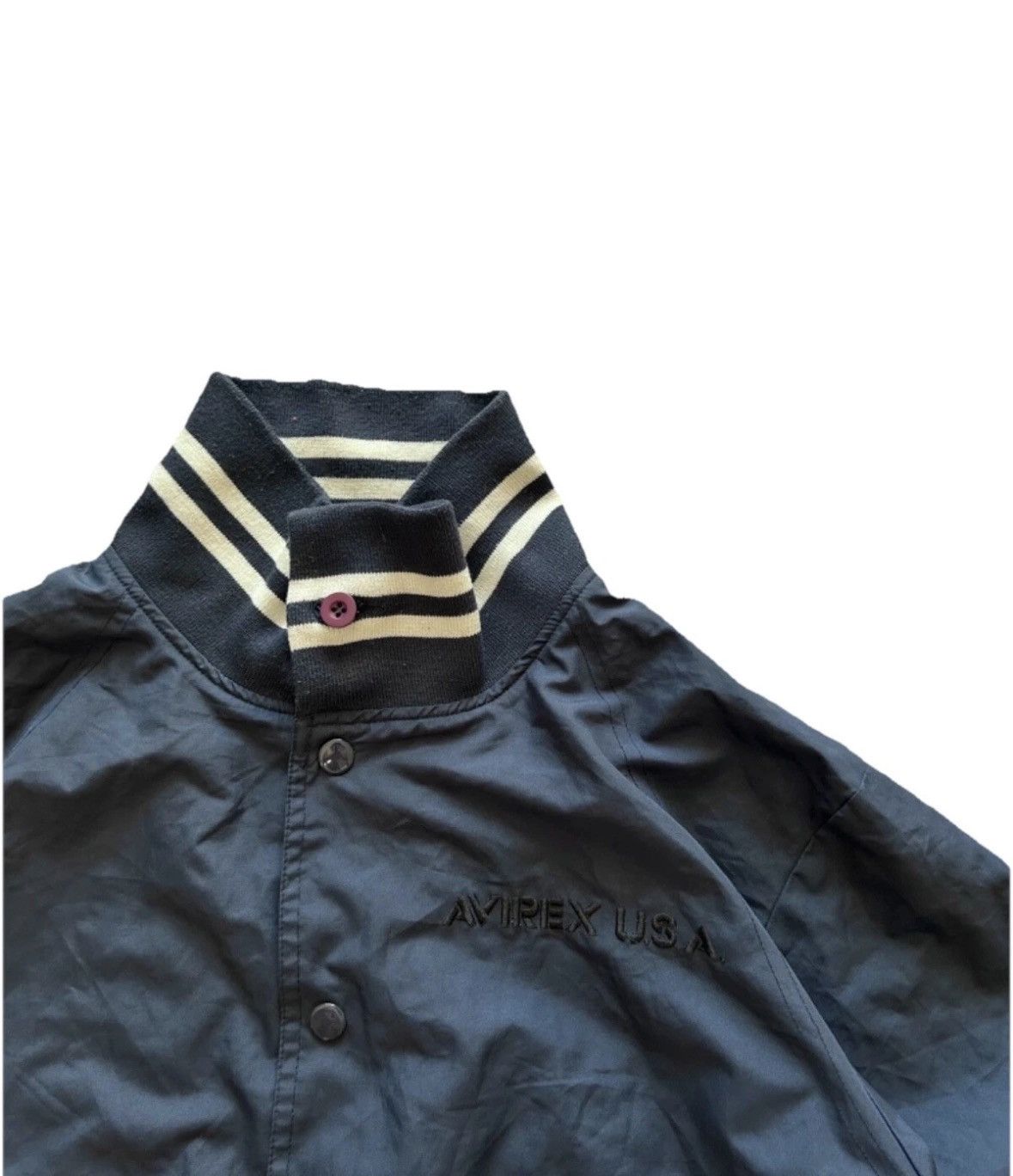 Avirex Vintage Avirex Bomber Jacket Big Logo USA Army High Neck 00s Size US M / EU 48-50 / 2 - 4 Thumbnail