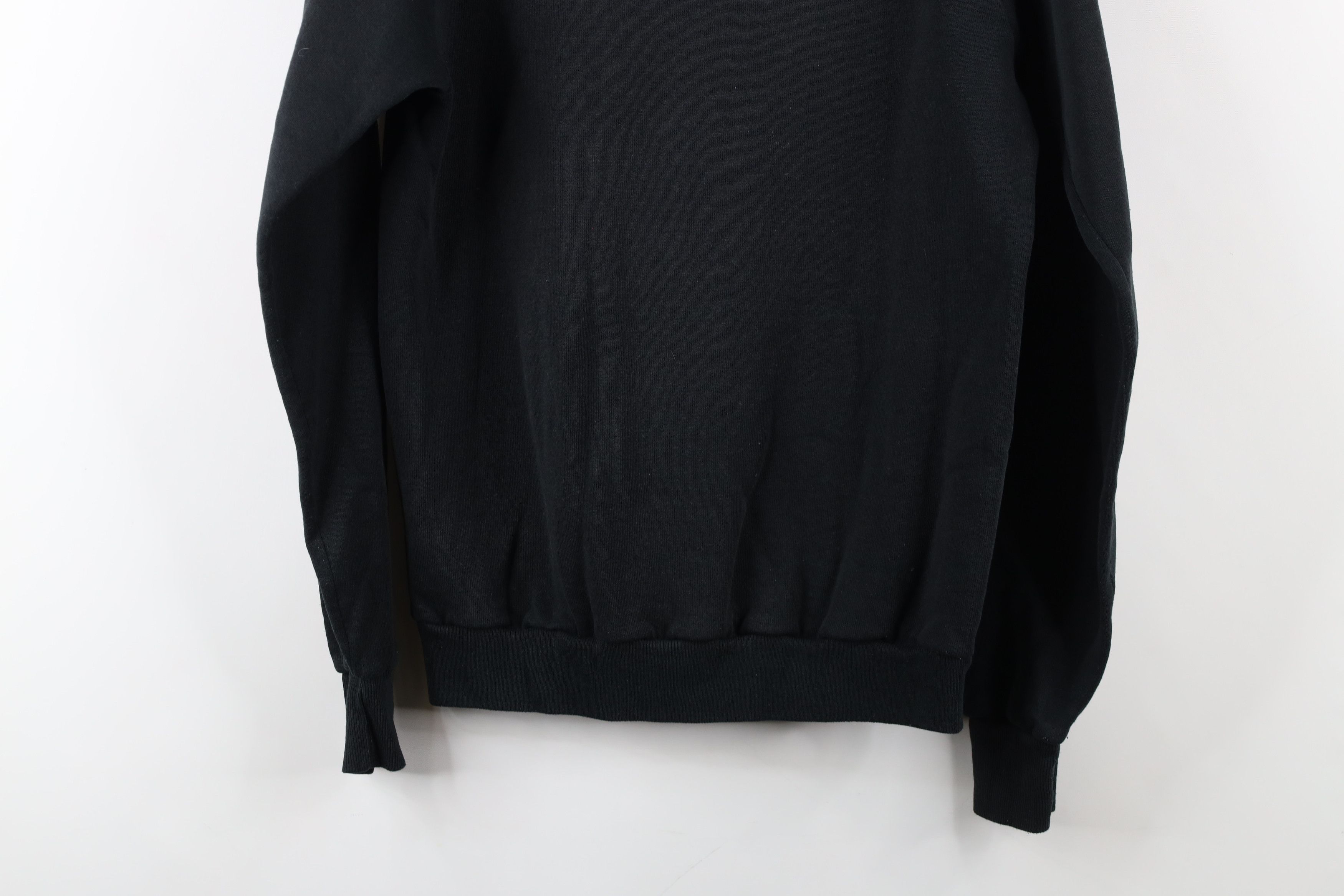 Vintage Vintage 90s Streetwear Floral Flower Sweatshirt Black USA Size M / US 6-8 / IT 42-44 - 14 Thumbnail
