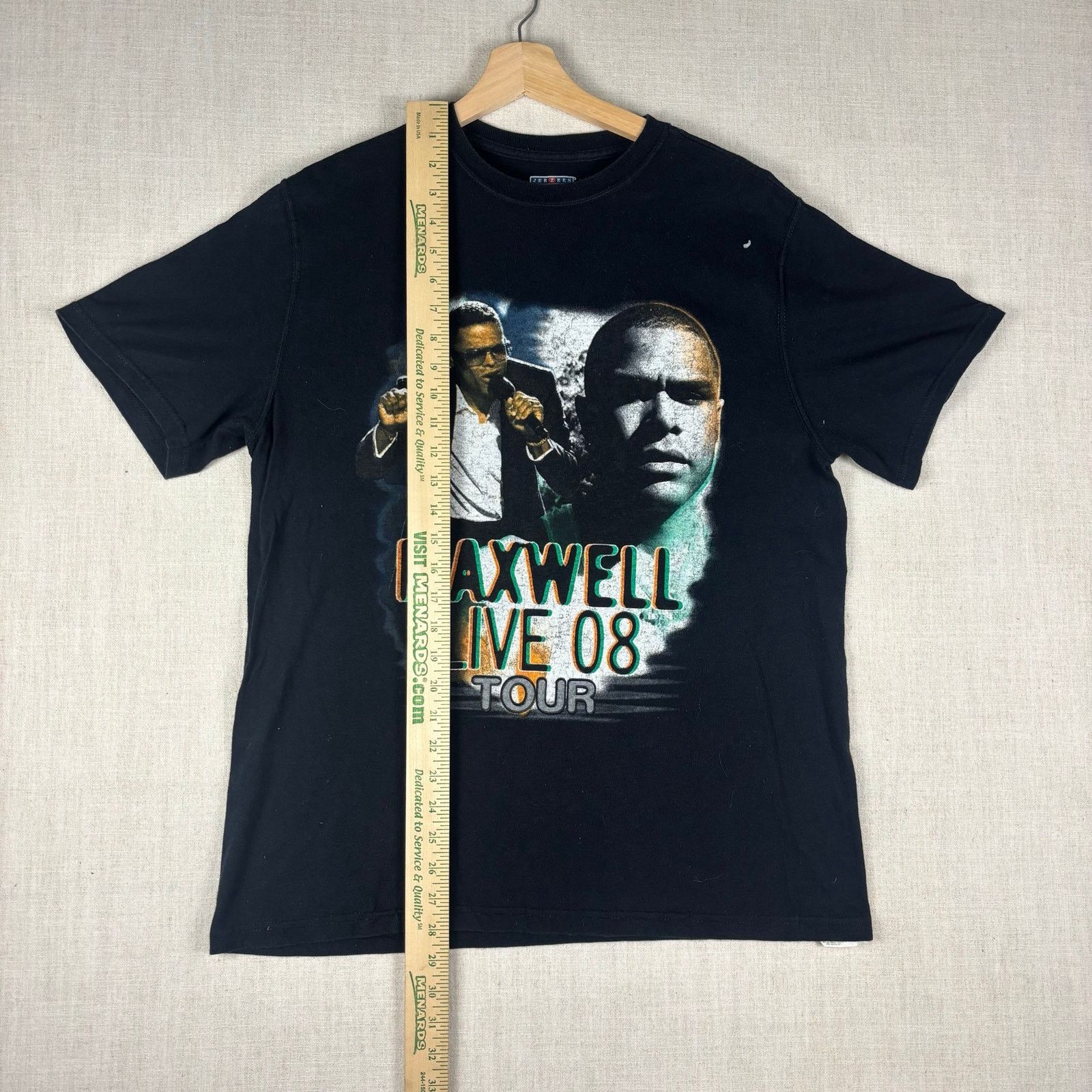 Jerzees VTG Maxwell Live 08 Tour Jazmine Sullivan Y2K Md Concert Tee Size US M / EU 48-50 / 2 - 9 Thumbnail
