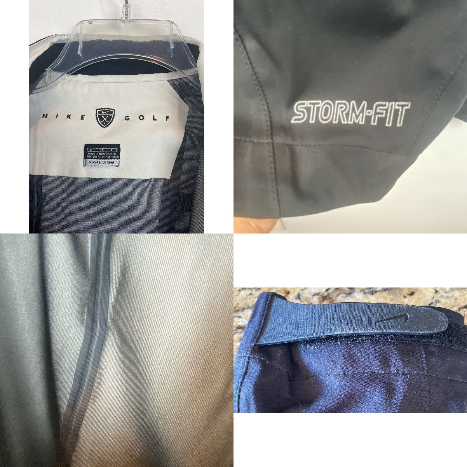 Nike Nike Golf Storm Fit Jacket Mens M Black Windbreaker Zip Indy 500 Car Series Read Size US M / EU 48-50 / 2 - 8 Thumbnail