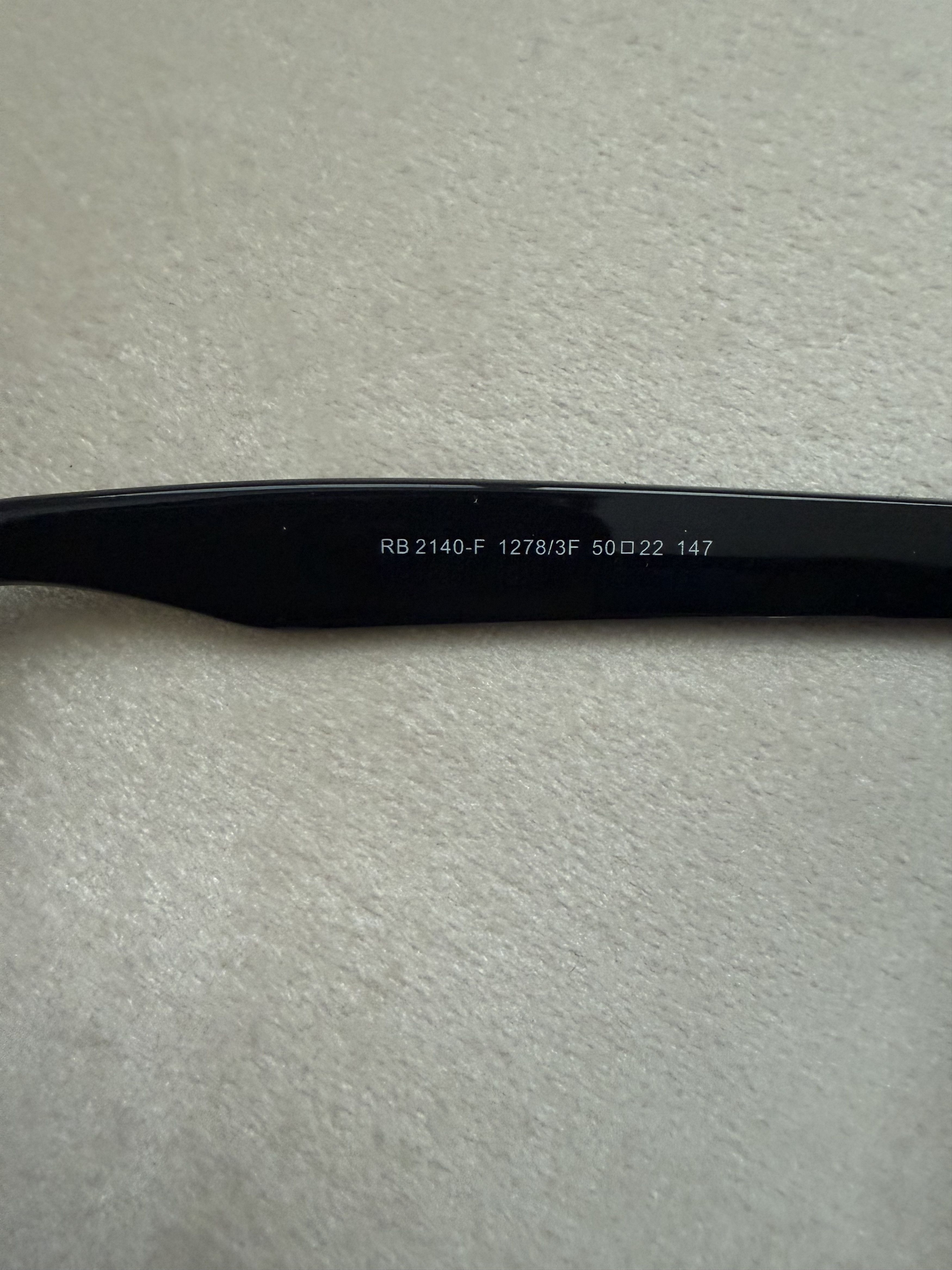 RayBan Ray-Ban RB2140 Wayfarer Sunglasses Black/Green Size ONE SIZE - 4 Thumbnail