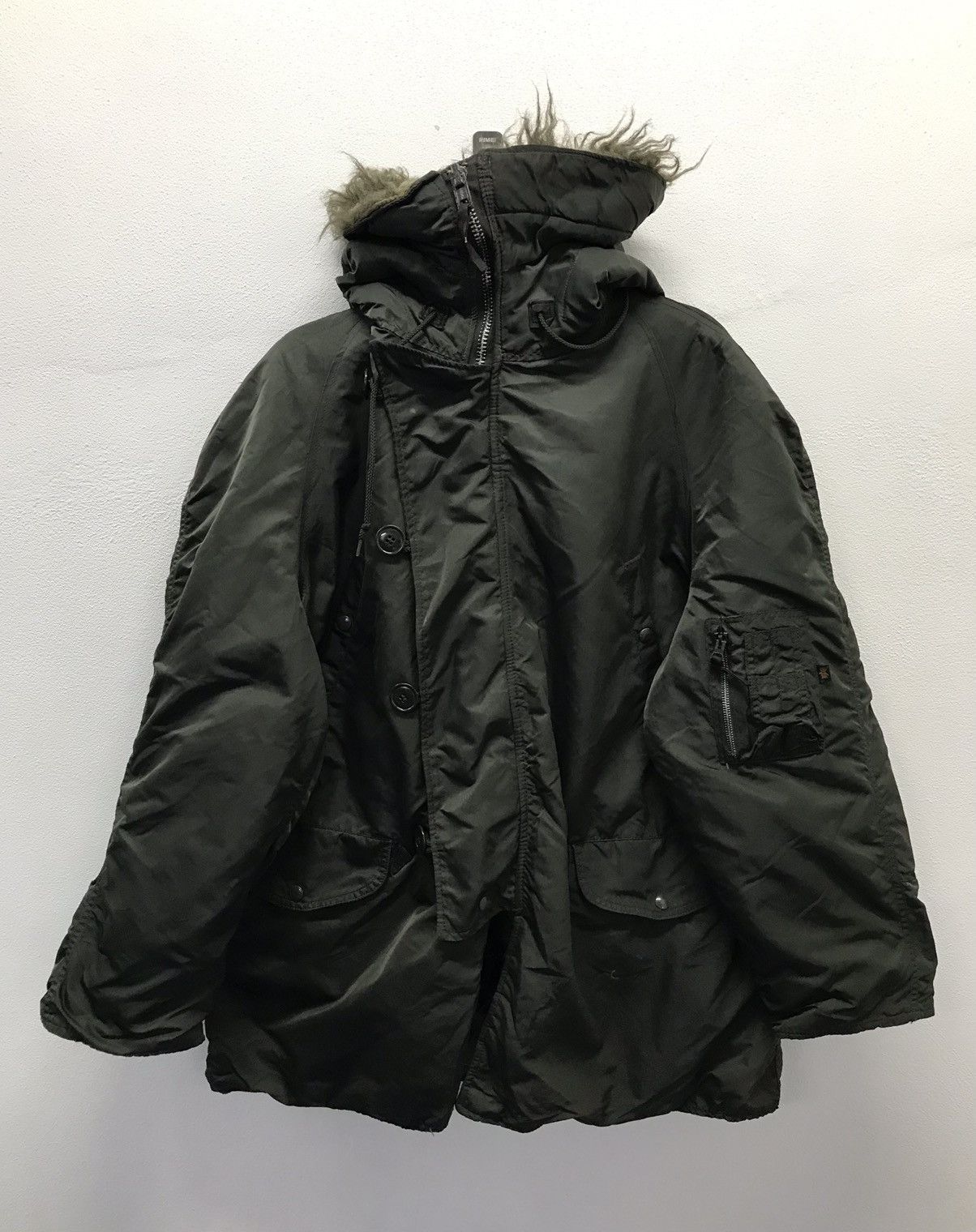 Alpha Industries × Vintage Vintage Alpha INDUSTRIES Made In Usa Parkas Size US XXL / EU 58 / 5 - 1 Thumbnail