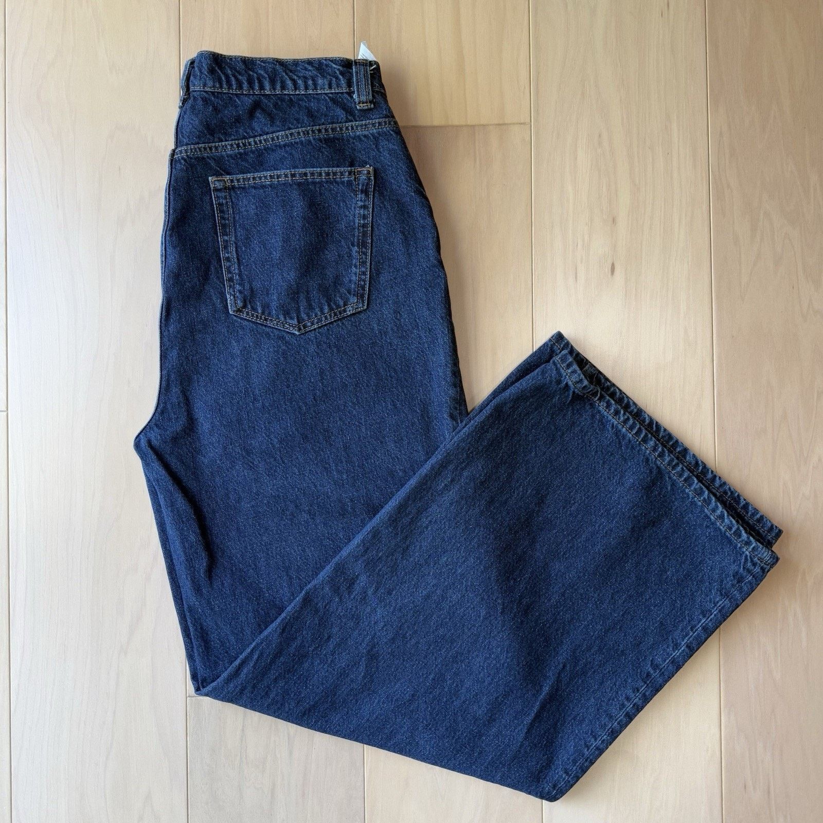 Reformation Reformation Miami Pleated Trouser Jeans Women's 31 Dark Wash Size 31" - 2 Thumbnail