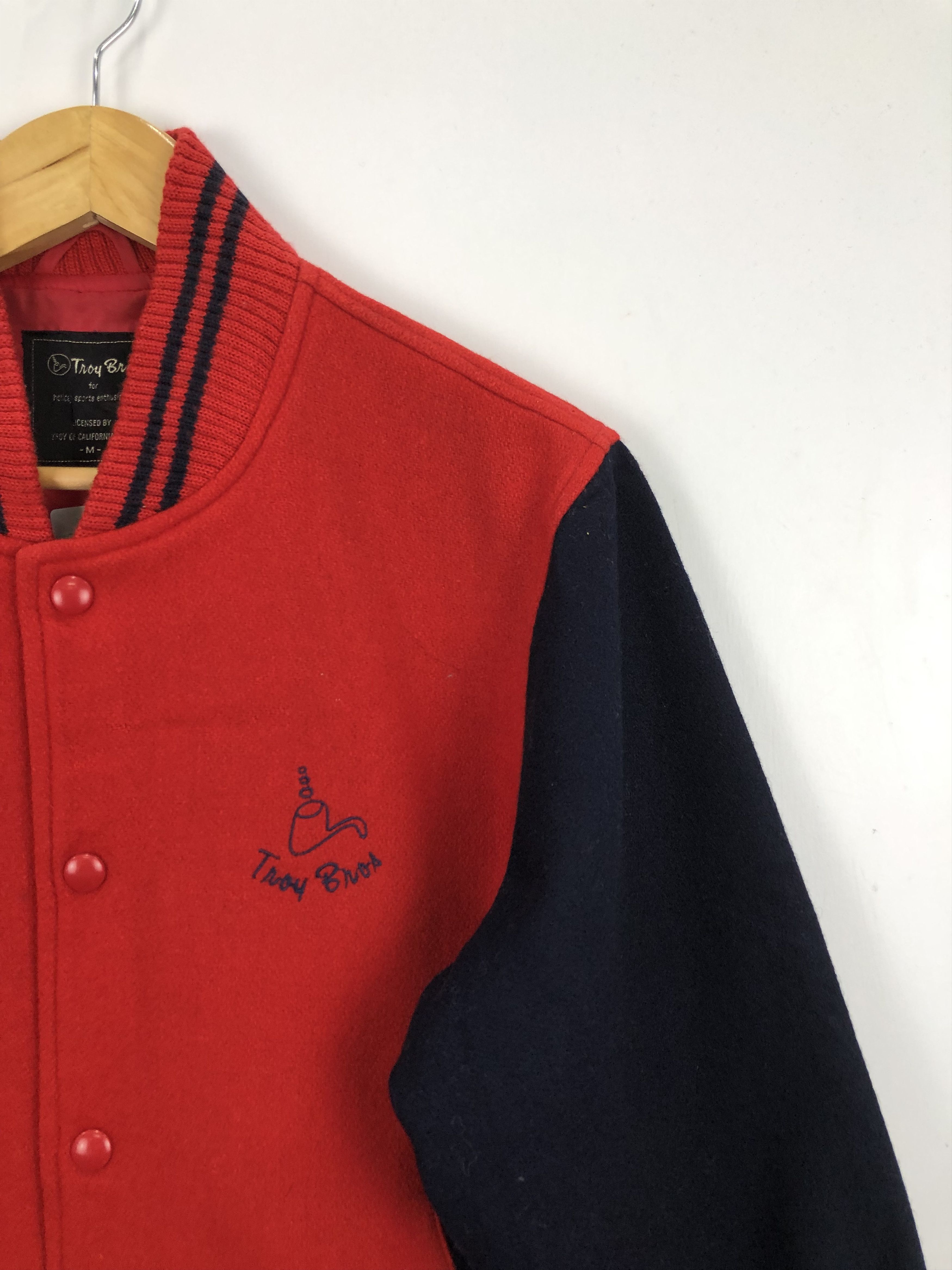 Vintage Vintage Troy Bros Wool Varsity Jacket V0308 Size US M / EU 48-50 / 2 - 8 Thumbnail