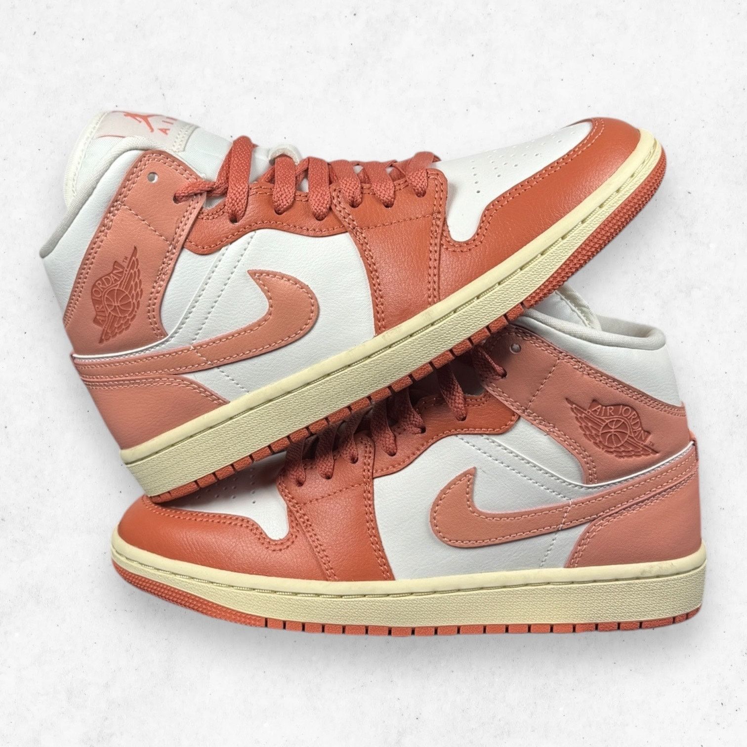 Jordan Brand Air Jordan 1 Mid Madder Root Sail Women's Size 7.5 Size US 7.5 / IT 37.5 - 6 Thumbnail