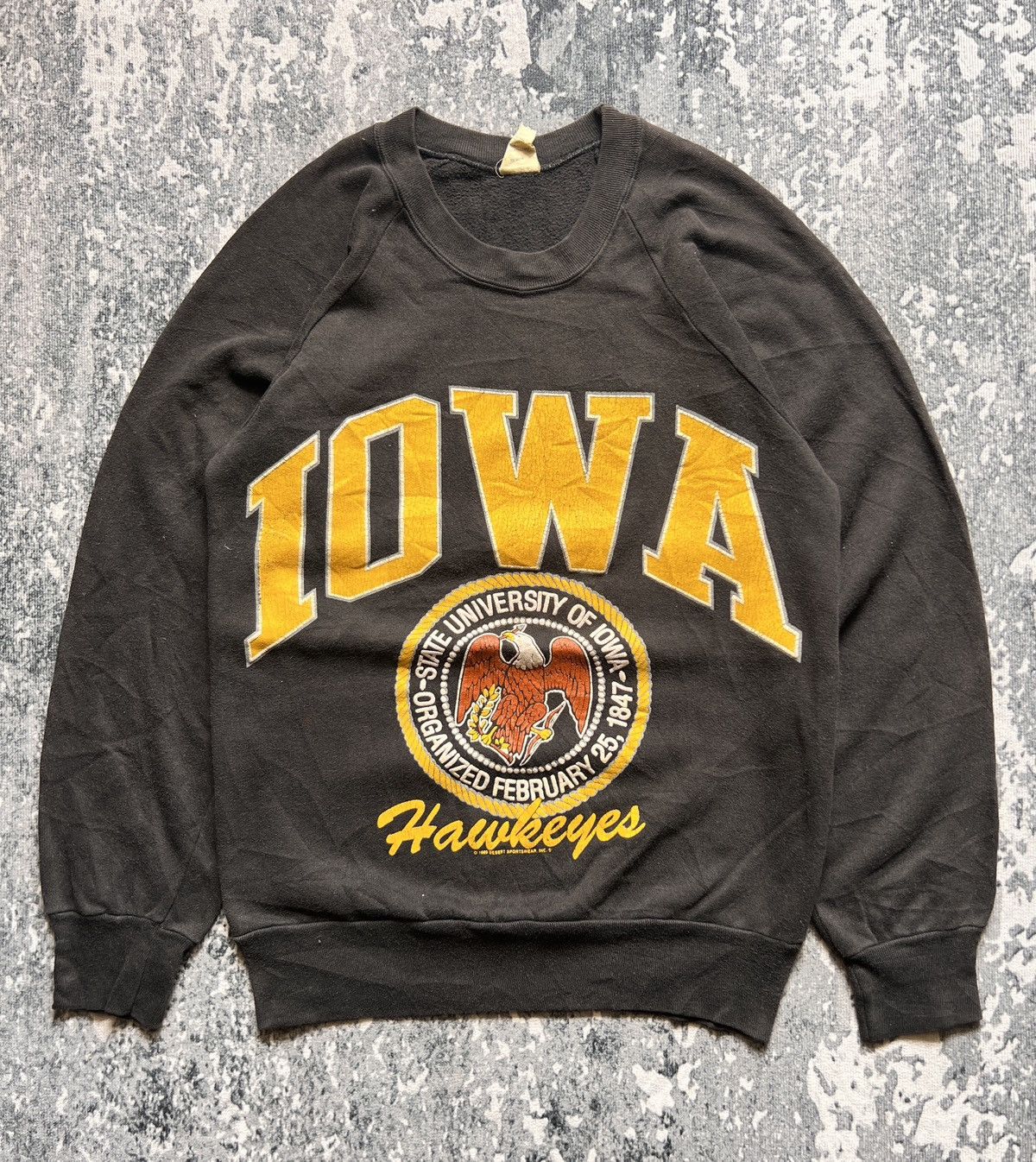 Anvil True Vtg 60s University of Iowa American College Sweater Size US S / EU 44-46 / 1 - 1 Thumbnail