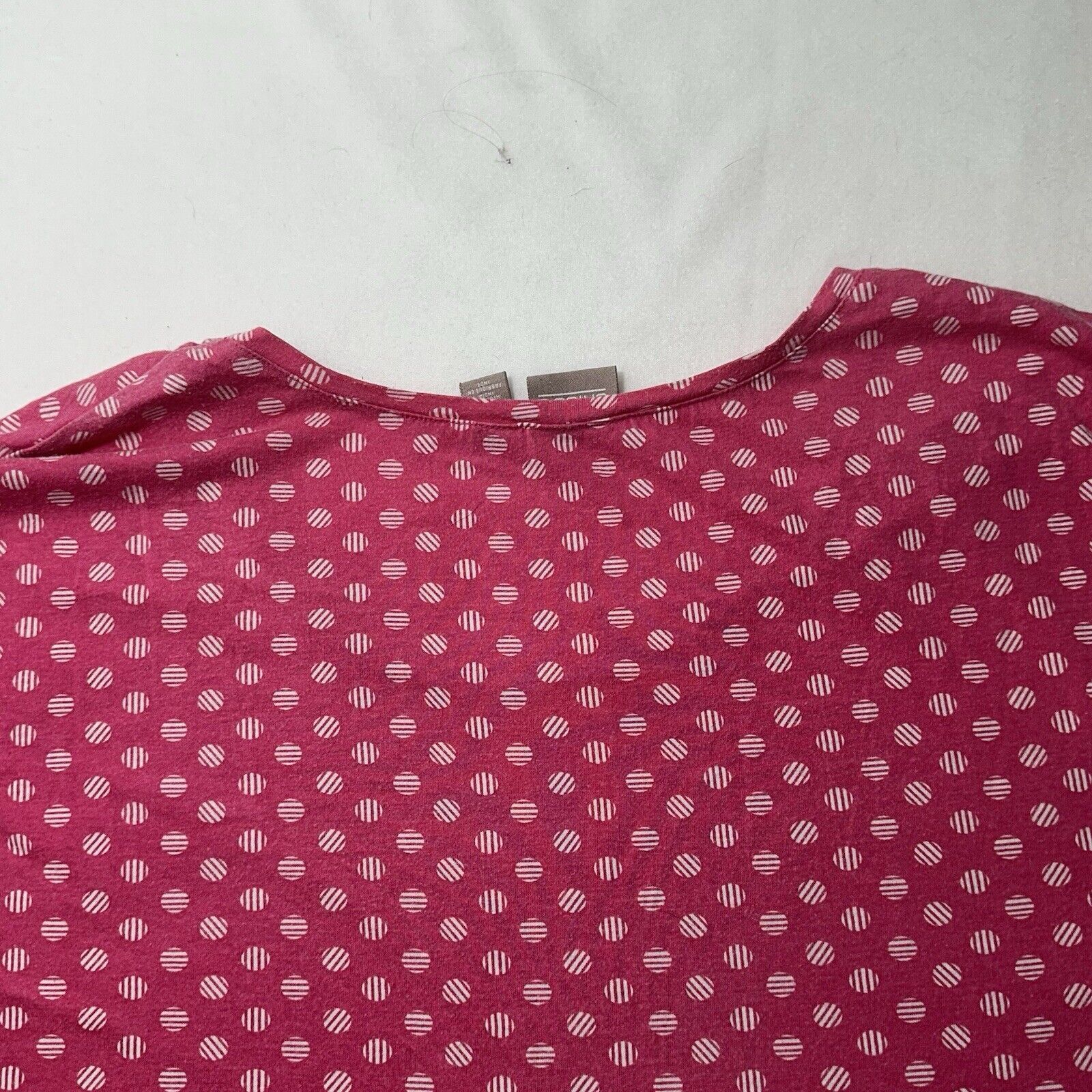 Chicos Chico's XL Pink Polka Dot Lightweight Pullover T Shirt Size XL / US 12-14 / IT 48-50 - 12 Thumbnail