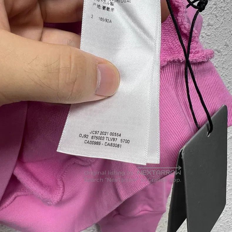 Balenciaga Balenciaga Pink Front and Back Embroidered Hoodie Sweatshi Size US M / EU 48-50 / 2 - 5 Thumbnail