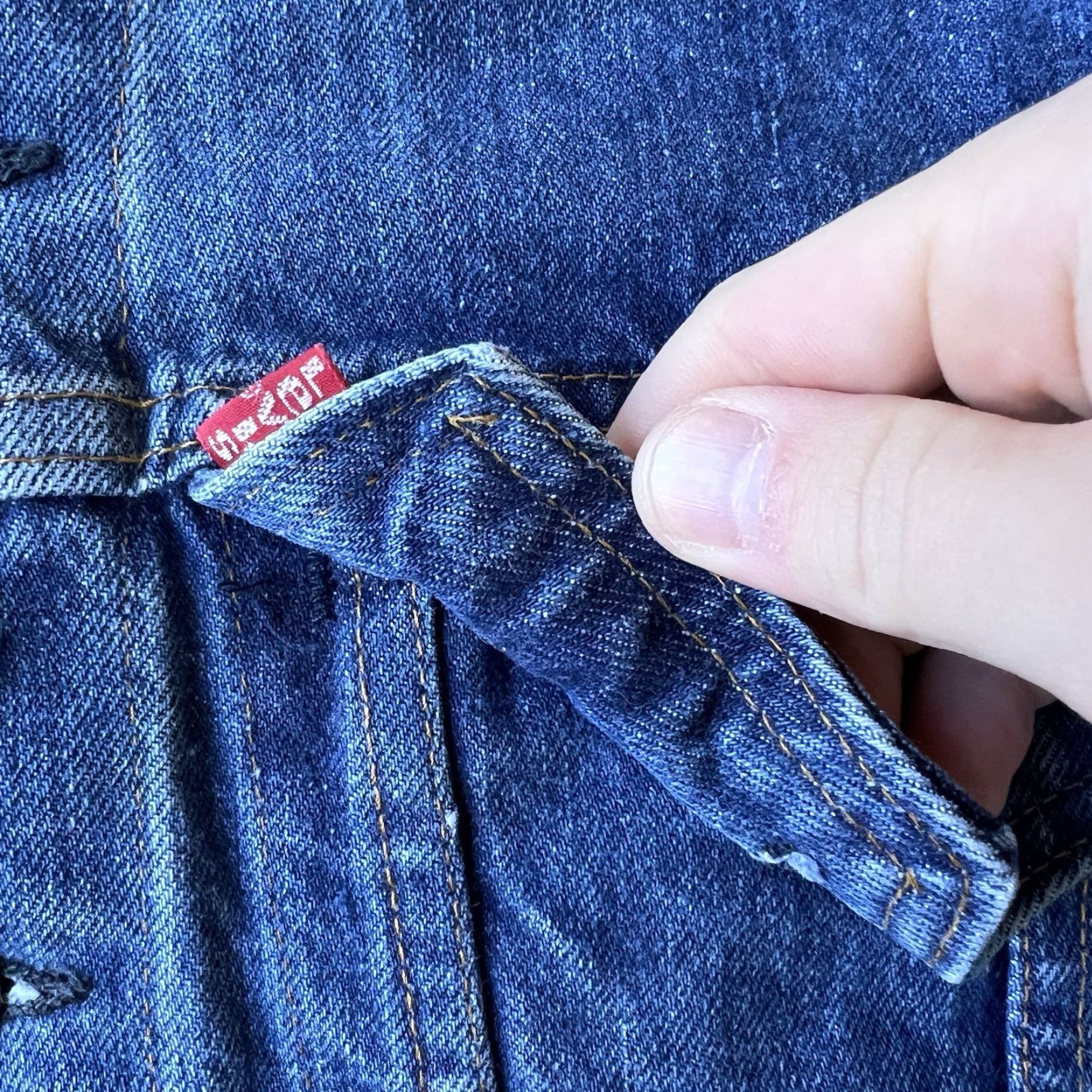 Levi's VTG Levi’s 70505-0217 Type 3 Indigo Denim Jean Jacket Small 36 B Men USA 70s Trucker Size US 36 / EU 52 - 4 Thumbnail