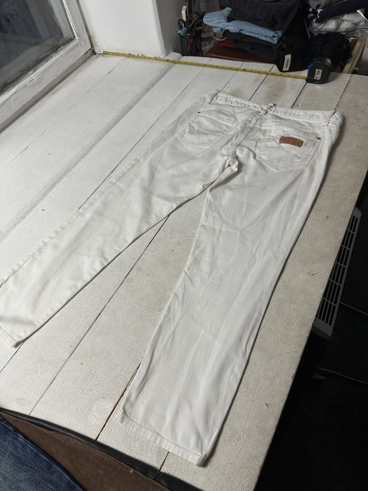 Dsquared2 🚨PUNK DSQUARED2 OPIUM SKINNY white WOMENS JEANS Y2k BIKER Size 30" / US 8 / IT 44 - 10 Thumbnail