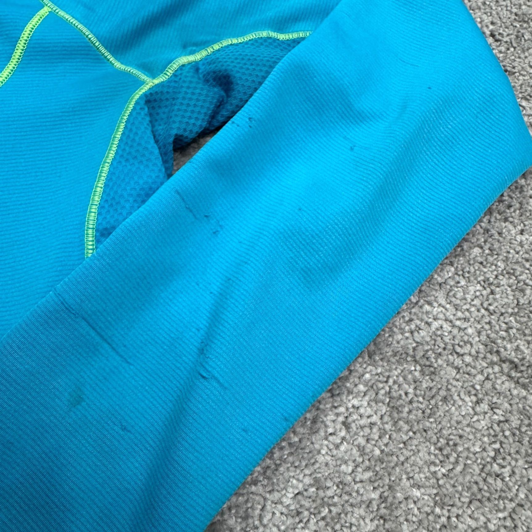 The North Face The North Face FlashDry 1/4 Zip Pullover Jacket Womens Small Blue Neon Green Size S / US 4 / IT 40 - 7 Thumbnail
