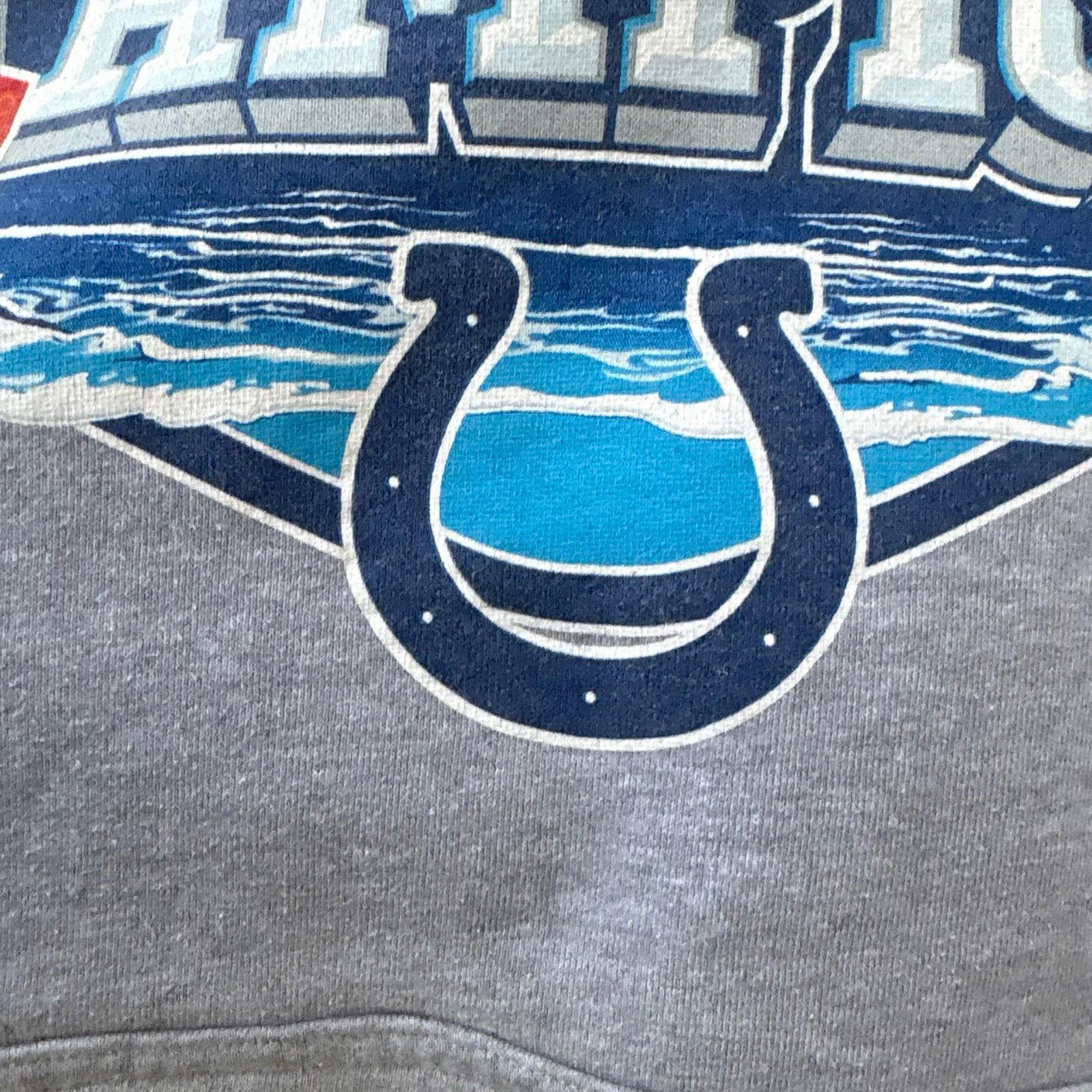 Reebok Vintage Indianapolis Colts gray hoodie Size US L / EU 52-54 / 3 - 5 Thumbnail