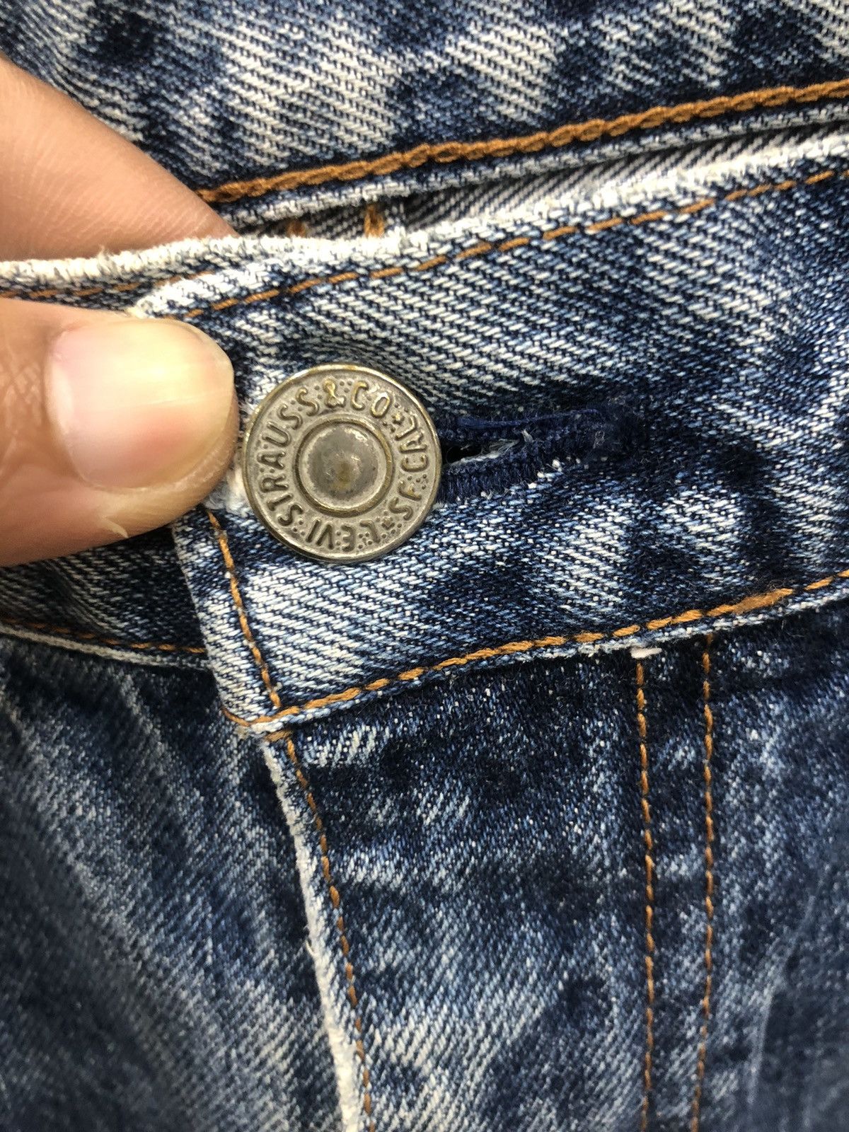 Levi's Levi’s 502 Big E Selvedge Baggy Denim Pants Size US 31 - 8 Thumbnail