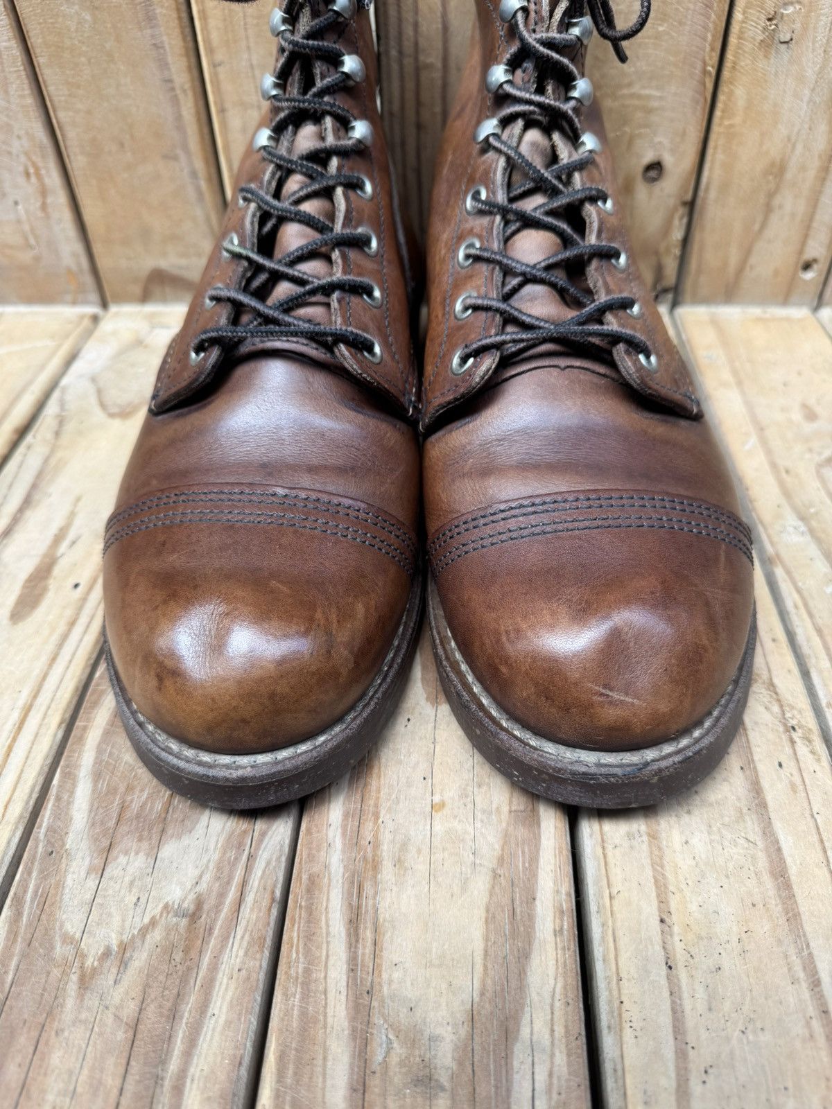 Red Wing Red Wing 8111 iron ranger Brown leather Boots UK 7.5 D Size US 8.5 / EU 41-42 - 14 Thumbnail