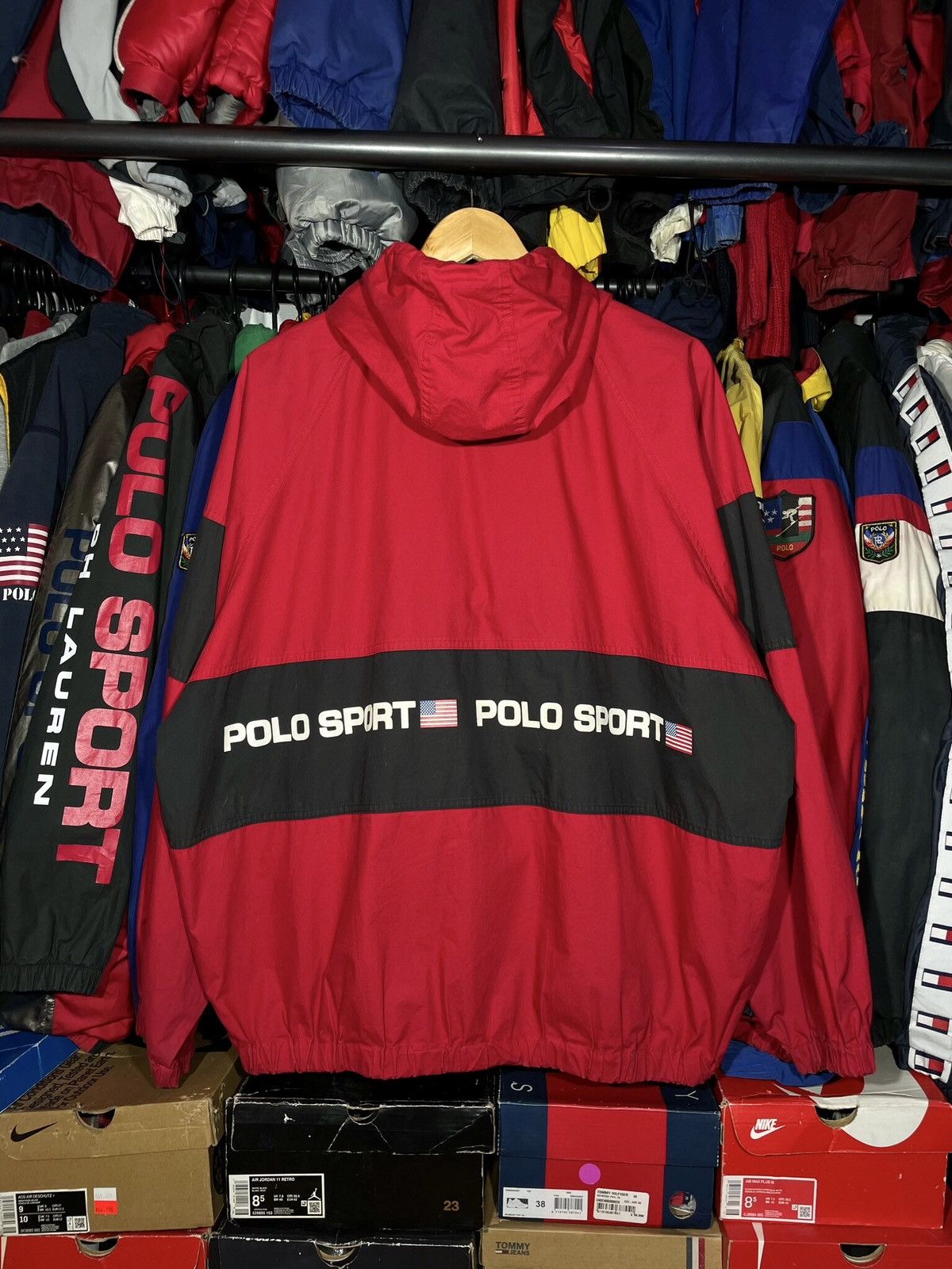 Polo Ralph Lauren Red Jacket Polo Sport 90’s Vintage Size US M / EU 48-50 / 2 - 5 Thumbnail