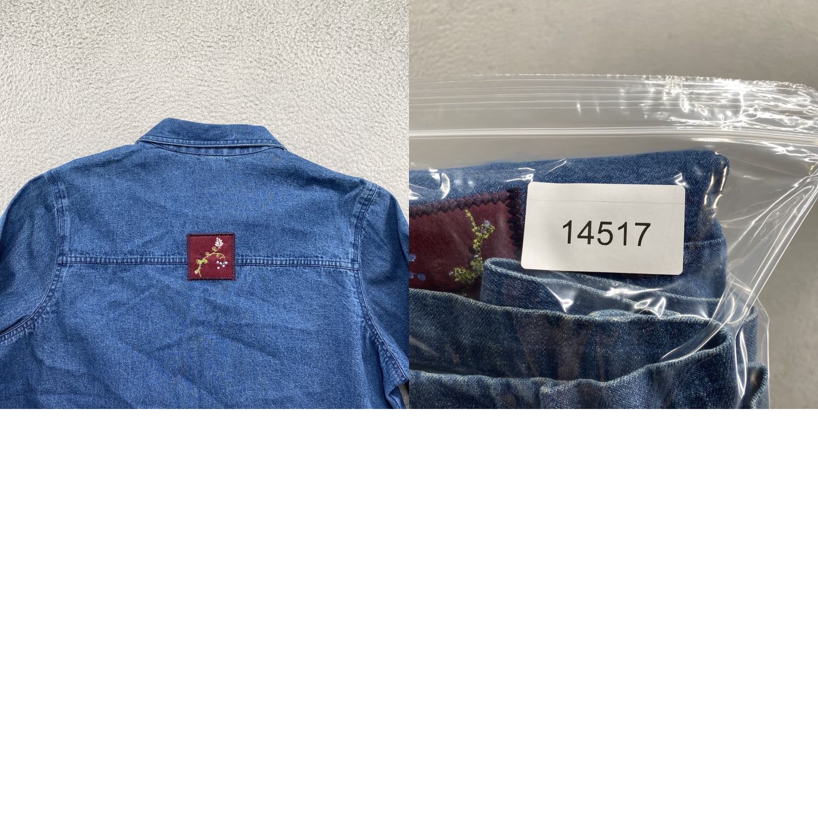 Denime North Crest Denim Full Zip Women's Jacket Embroidered Size 18 Plus Blue Fall 18/20W Womens Size XXL / US 16-18 / IT 52-54 - 9 Thumbnail