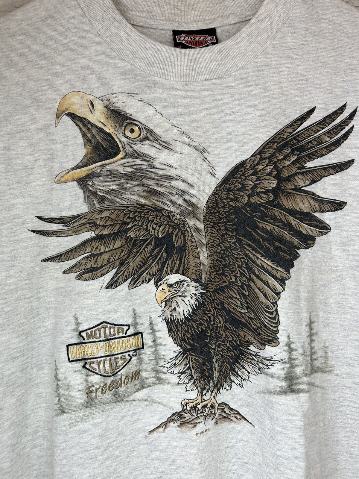 Harley Davidson × Vintage Vintage 90s Harley Davidson American Eagle T Shirt Size US M / EU 48-50 / 2 - 3 Thumbnail