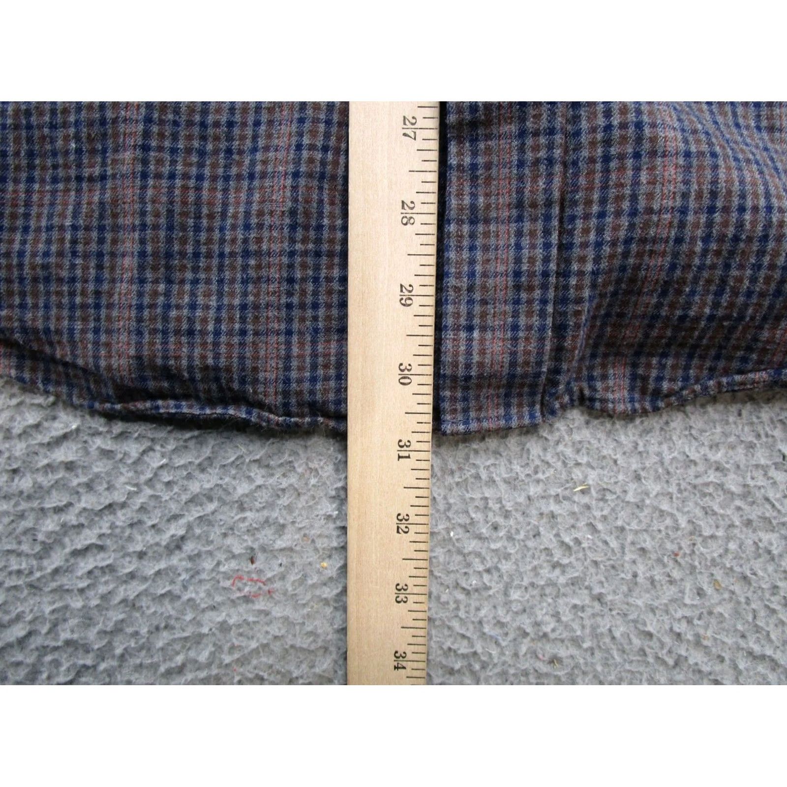 Jos. A. Bank JOS.A.BANK 1905 Flannel Plaid Mens Tailored Fit Shirt XL Cashmere Blend Size US XL / EU 56 / 4 - 6 Thumbnail