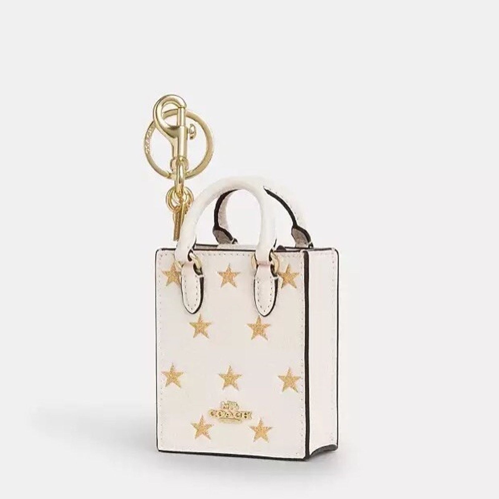 Coach NWT Coach North/South Mini Tote Bag Charm Star Print CX074 Size ONE SIZE - 5 Thumbnail
