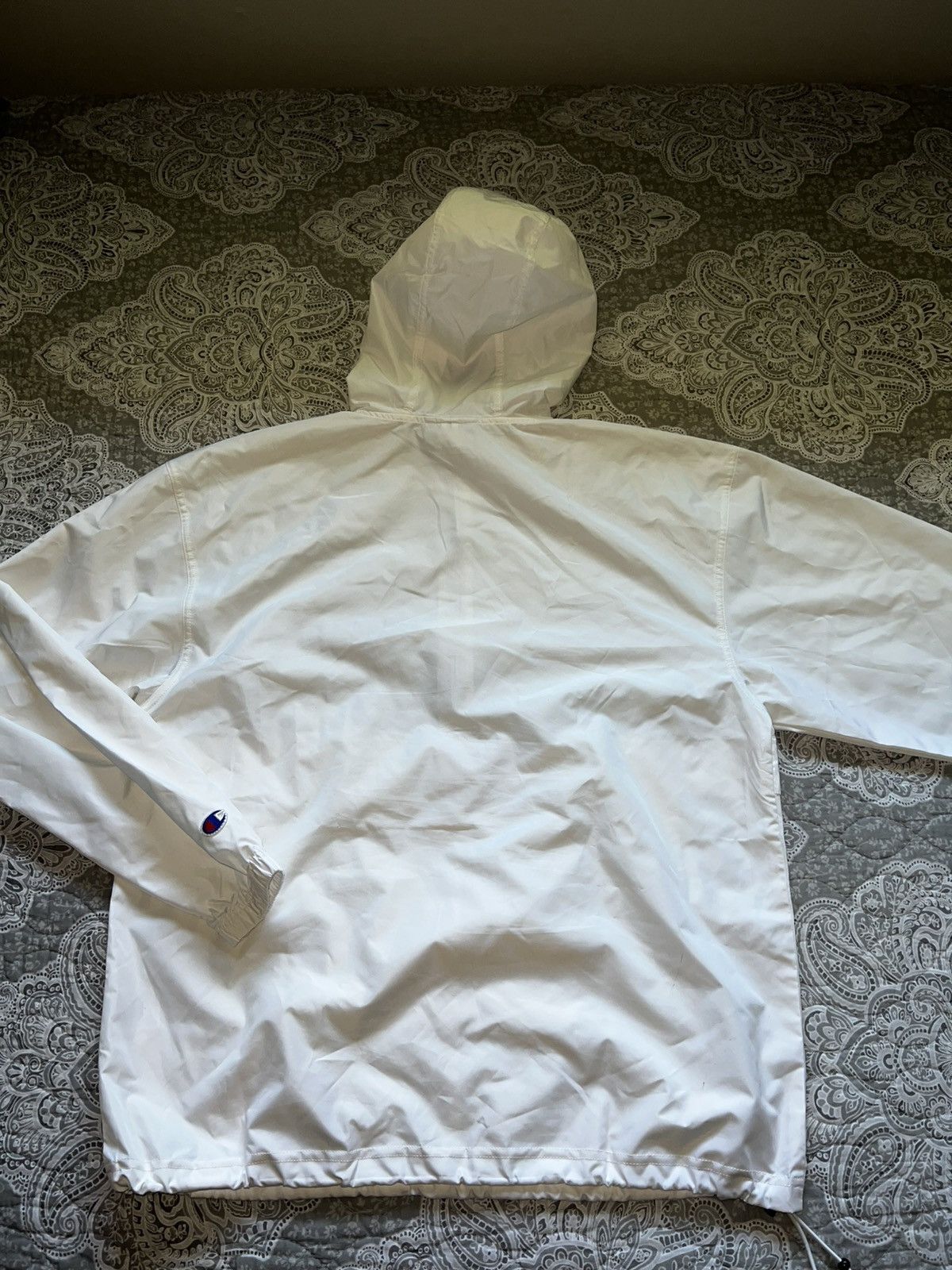 Champion Champion White Half-Zip Packable Windbreaker (M) Size US M / EU 48-50 / 2 - 6 Thumbnail